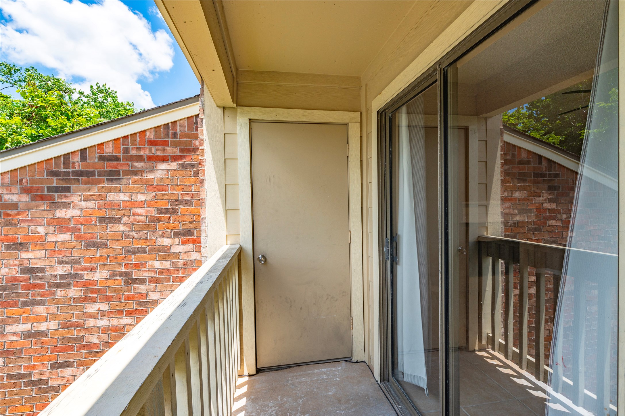 Outside Balcony from living room and storage