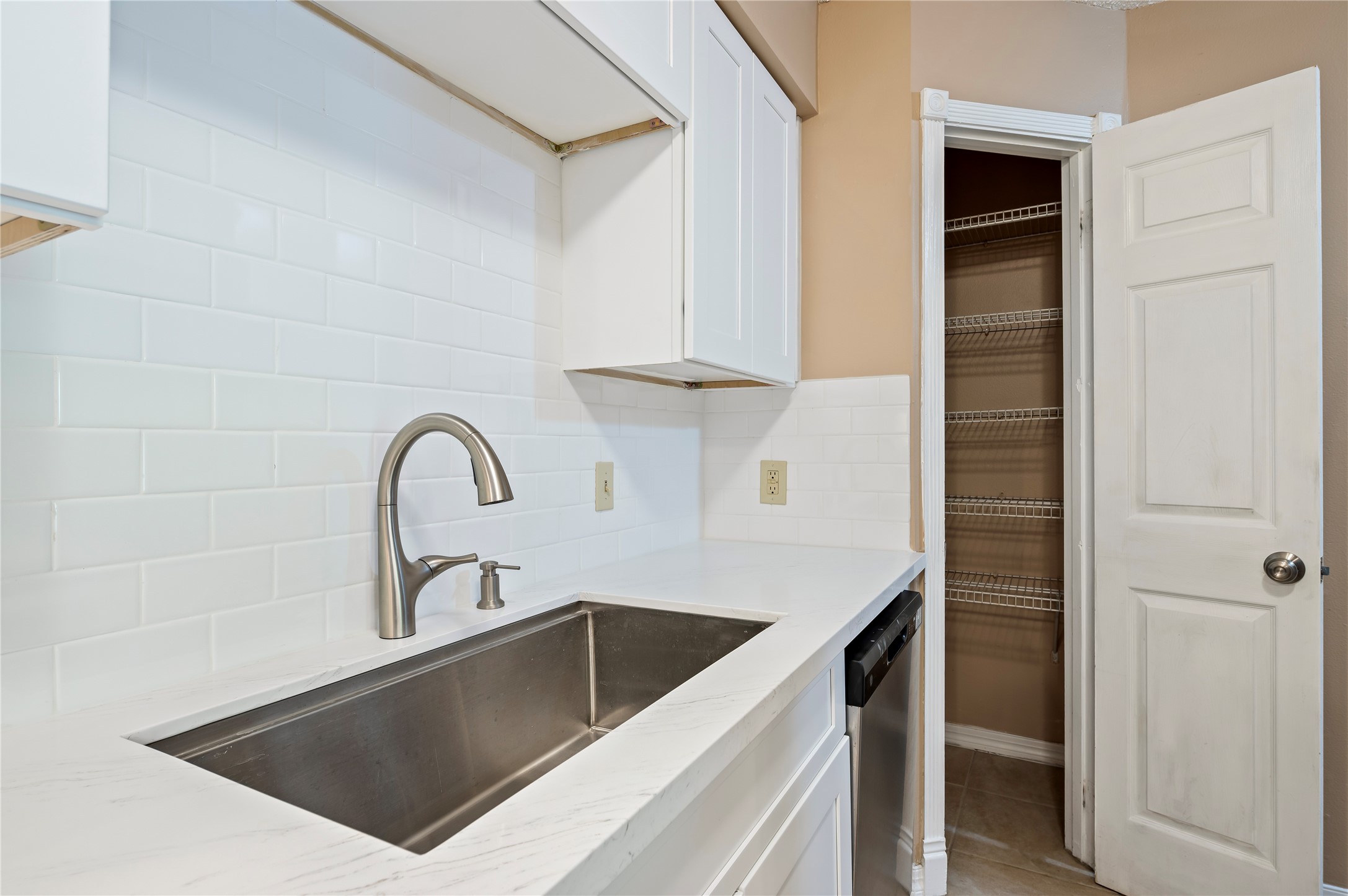 Kitchen Sink and Pantry