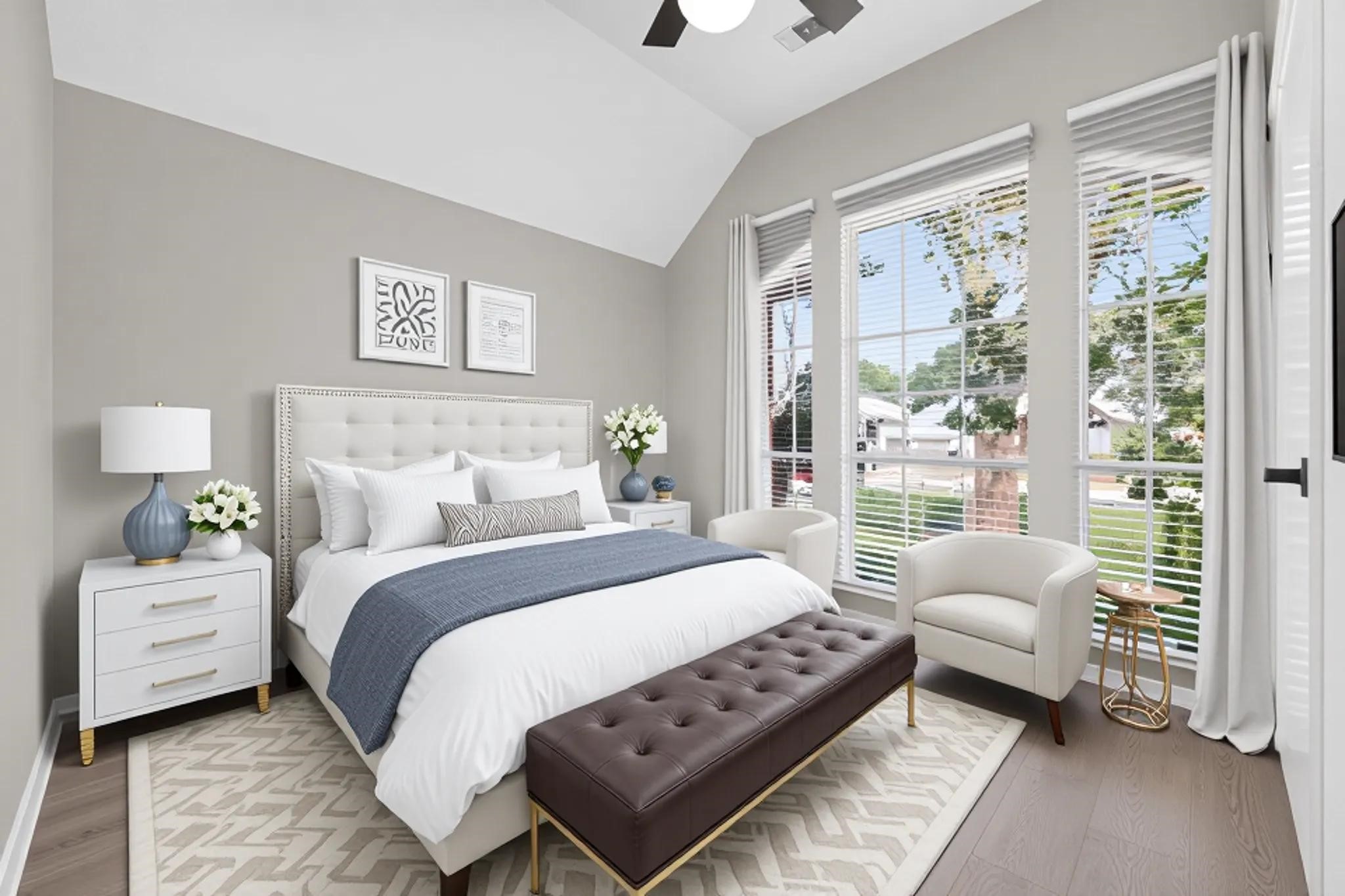 Virtually staging guest bedroom
