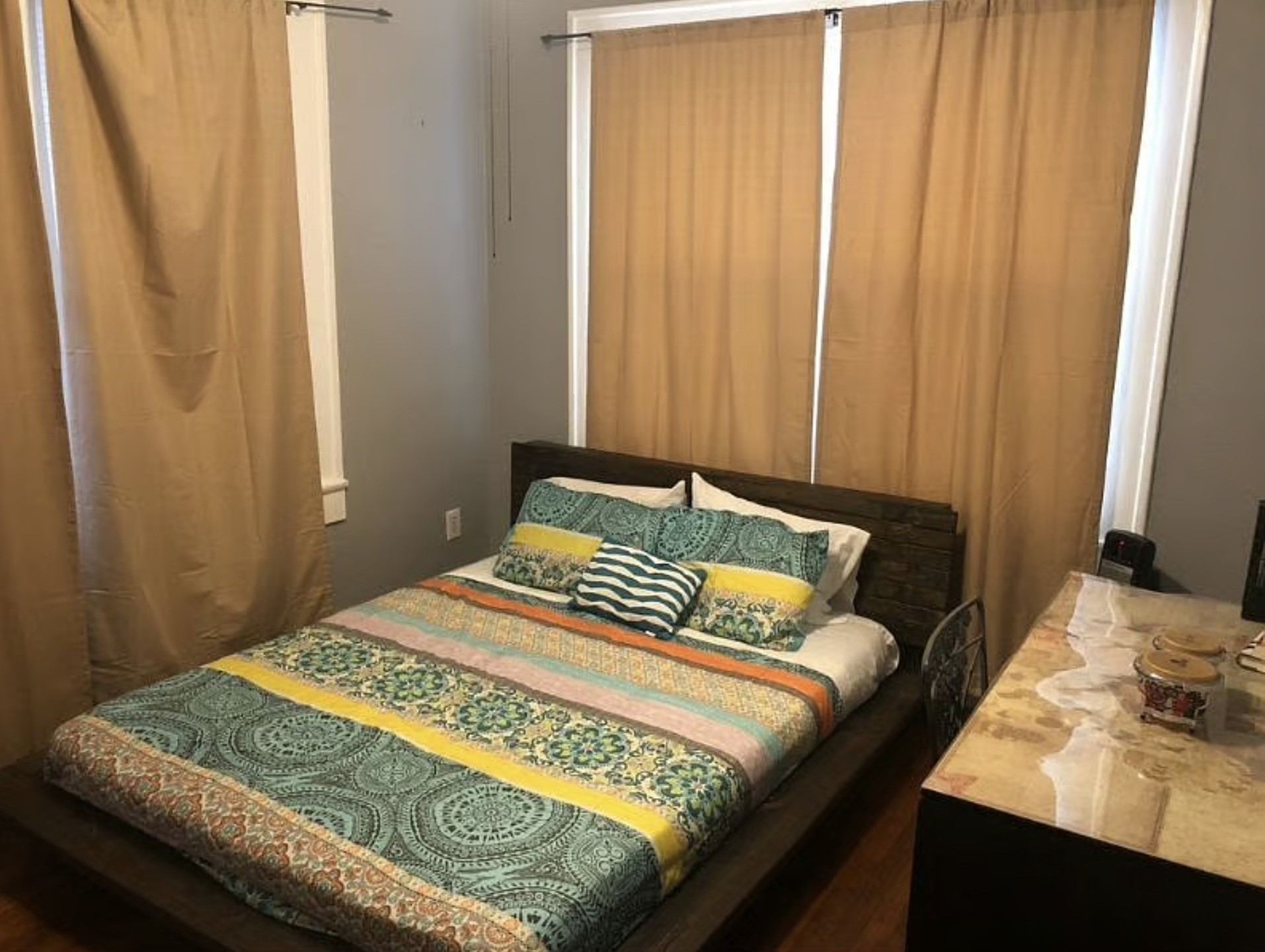 Bedroom in duplex Unit 2.