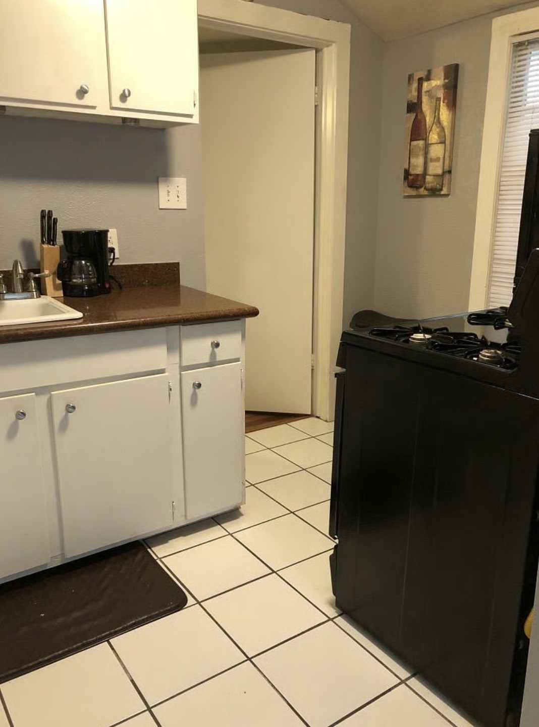 Kitchen in bungalow.
