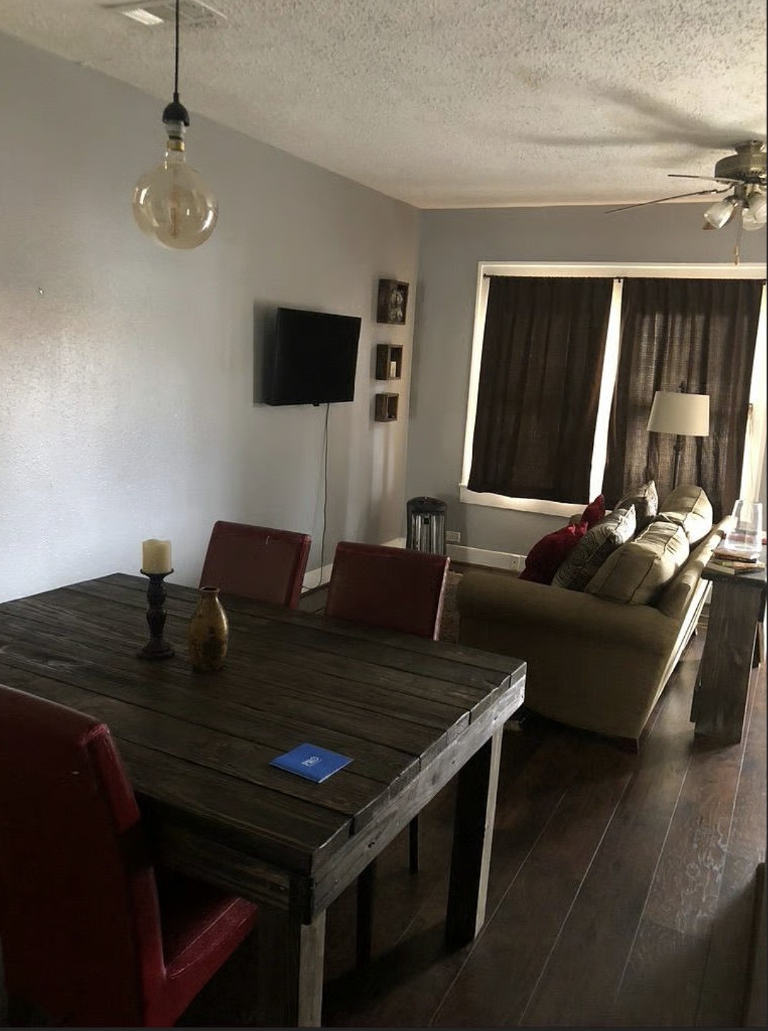 Living room in duplex Unit 2.