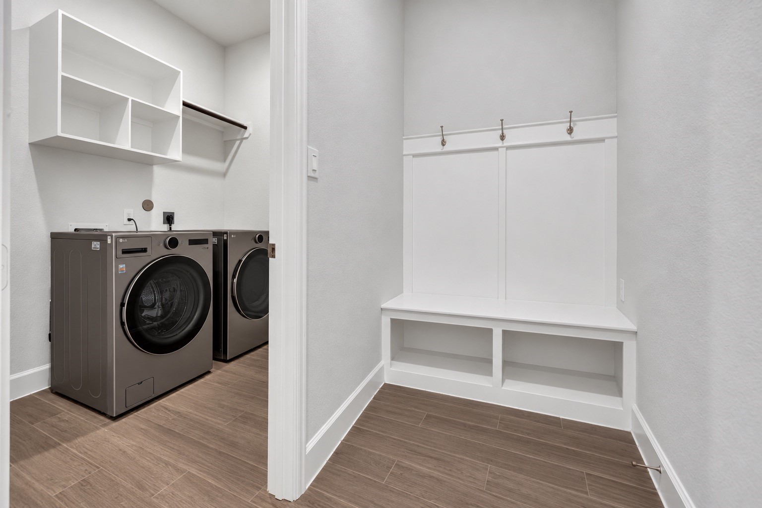 Laundry room and mud room