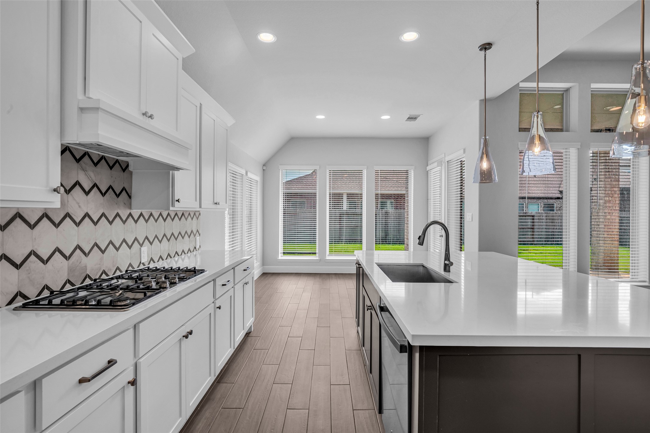 Lots of storage including a walk in pantry, , a butler's pantry, and cabinets at the front of the island