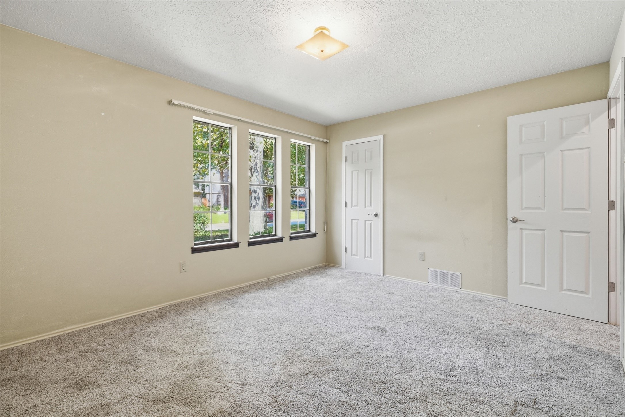 Bedroom with large closet