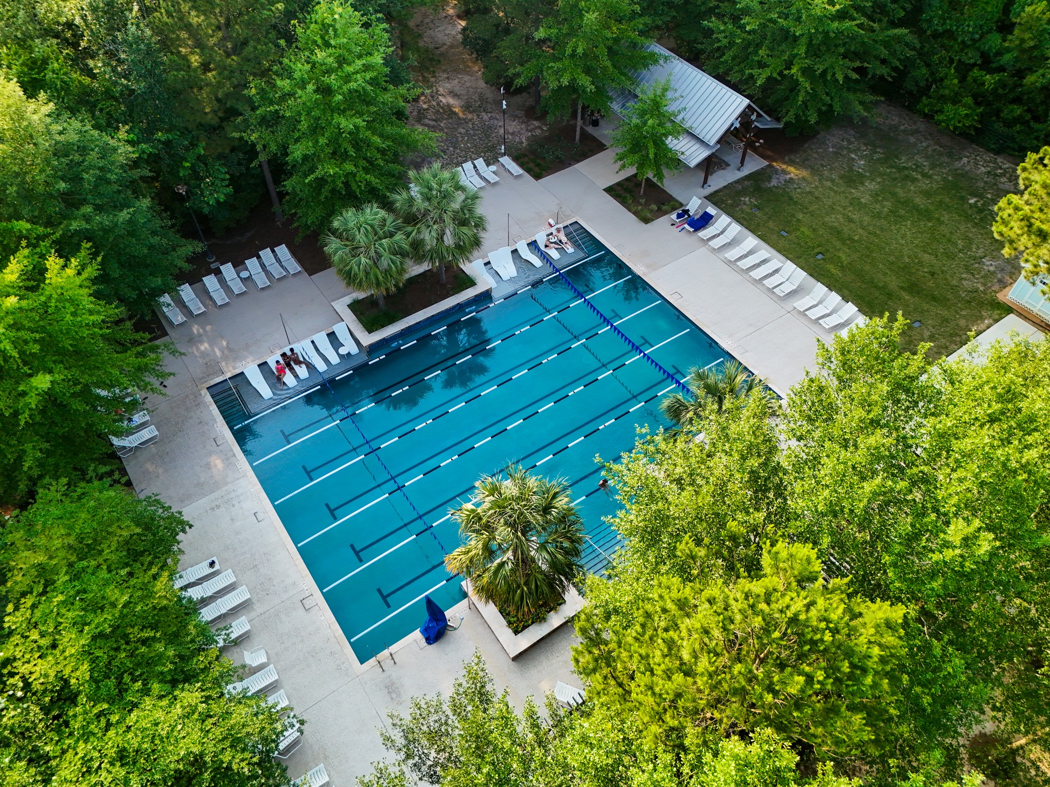 The recreation center was expanded to include a new fitness pool.