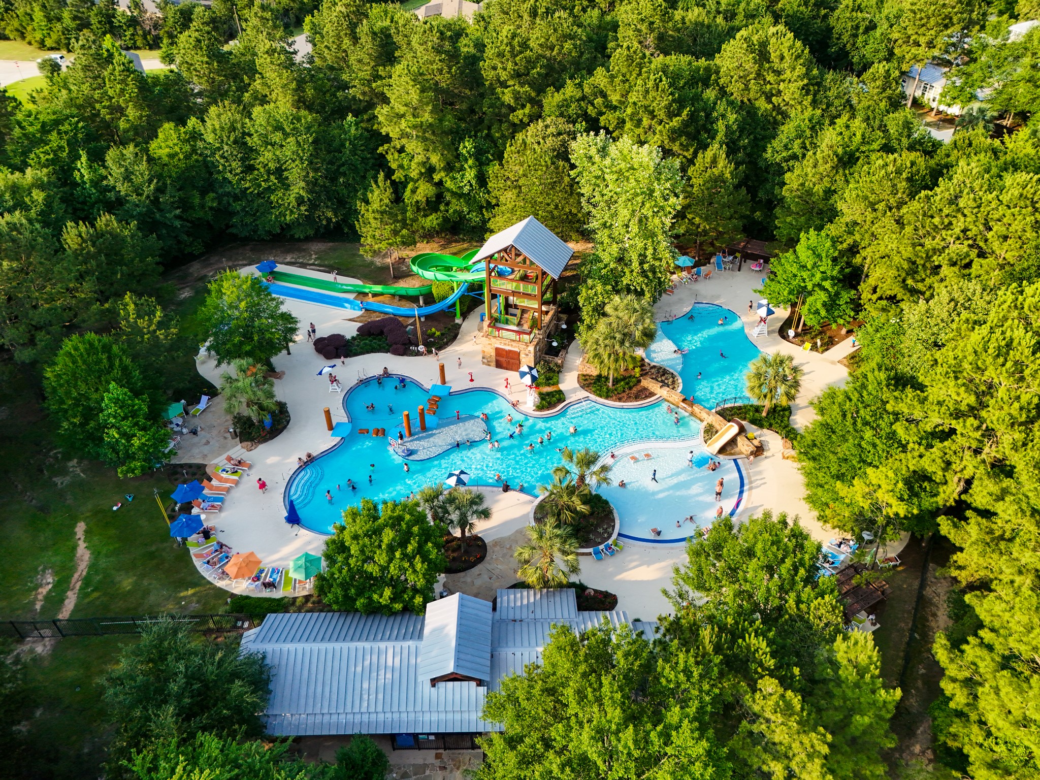 Youll find recreational opportunities for every age and stage in Woodforest  including those four-legged family members.