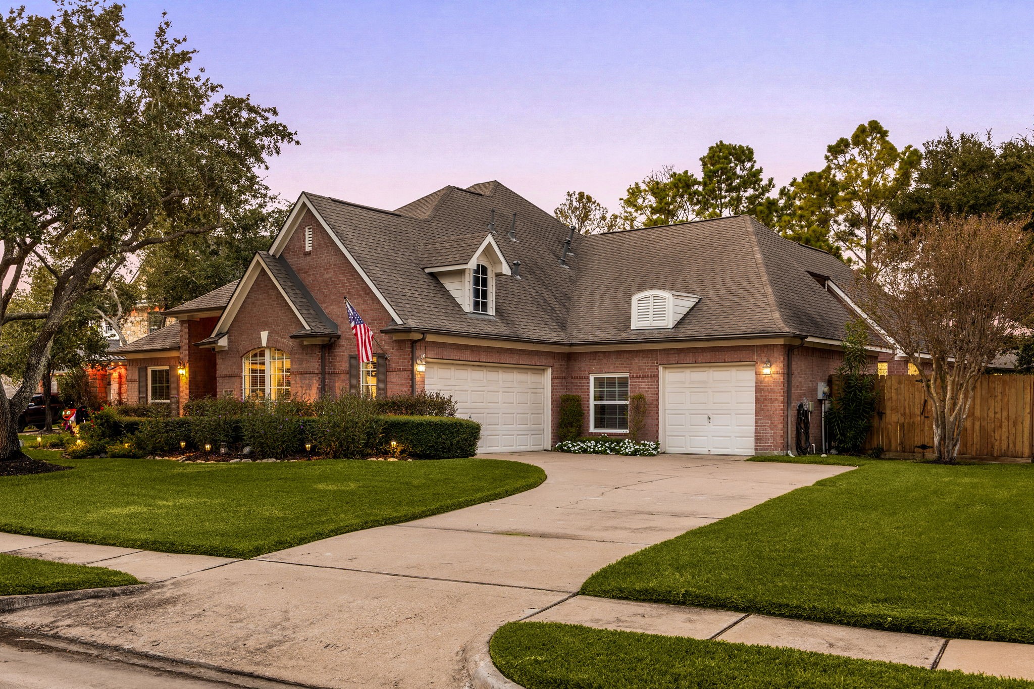 Tucked away on a quiet cul-de-sac street in premier Cinco Ranch and zoned to top-rated Katy ISD, this traditional brick masterpiece blends classic architectural elegance with undeniable warmth. Elegant outdoor lanterns, custom dark-stained shutters, a manicured lawn, and a welcoming covered porch invite you inside this spectacular property. Tucked away on a quiet cul-de-sac street in premier Cinco Ranch and zoned to top-rated Katy ISD, this traditional brick masterpiece blends classic architectural elegance with undeniable warmth. Elegant outdoor lanterns, custom dark-stained shutters, a manicured lawn, and a welcoming covered porch invite you inside this spectacular property.