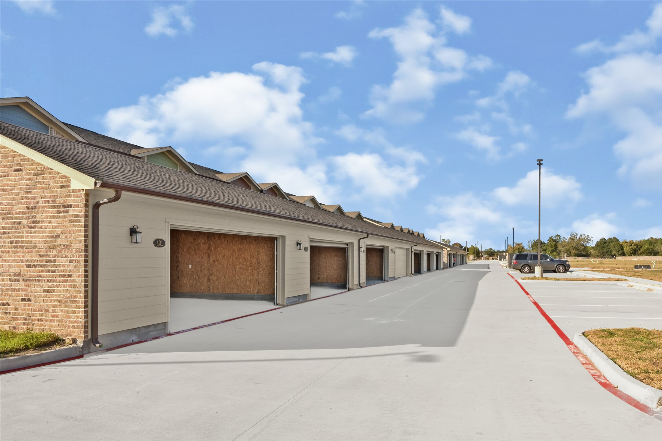 Private 2 car garage