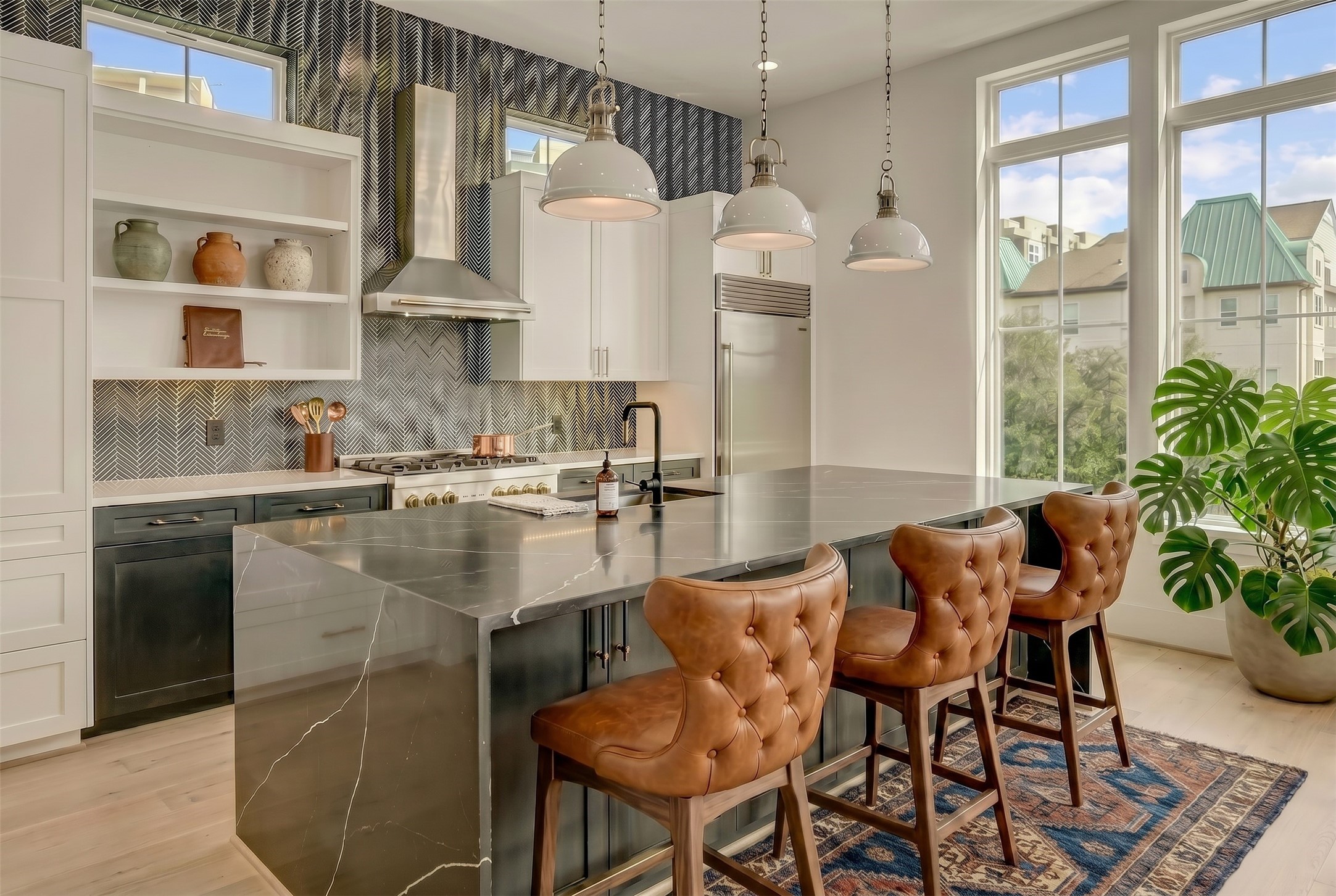 1907 Lauderdale is a 3-story patio home in the heart of the Med Center. Virtually staged photo. 1907 Lauderdale is a 3-story patio home in the heart of the Med Center. Virtually staged photo.