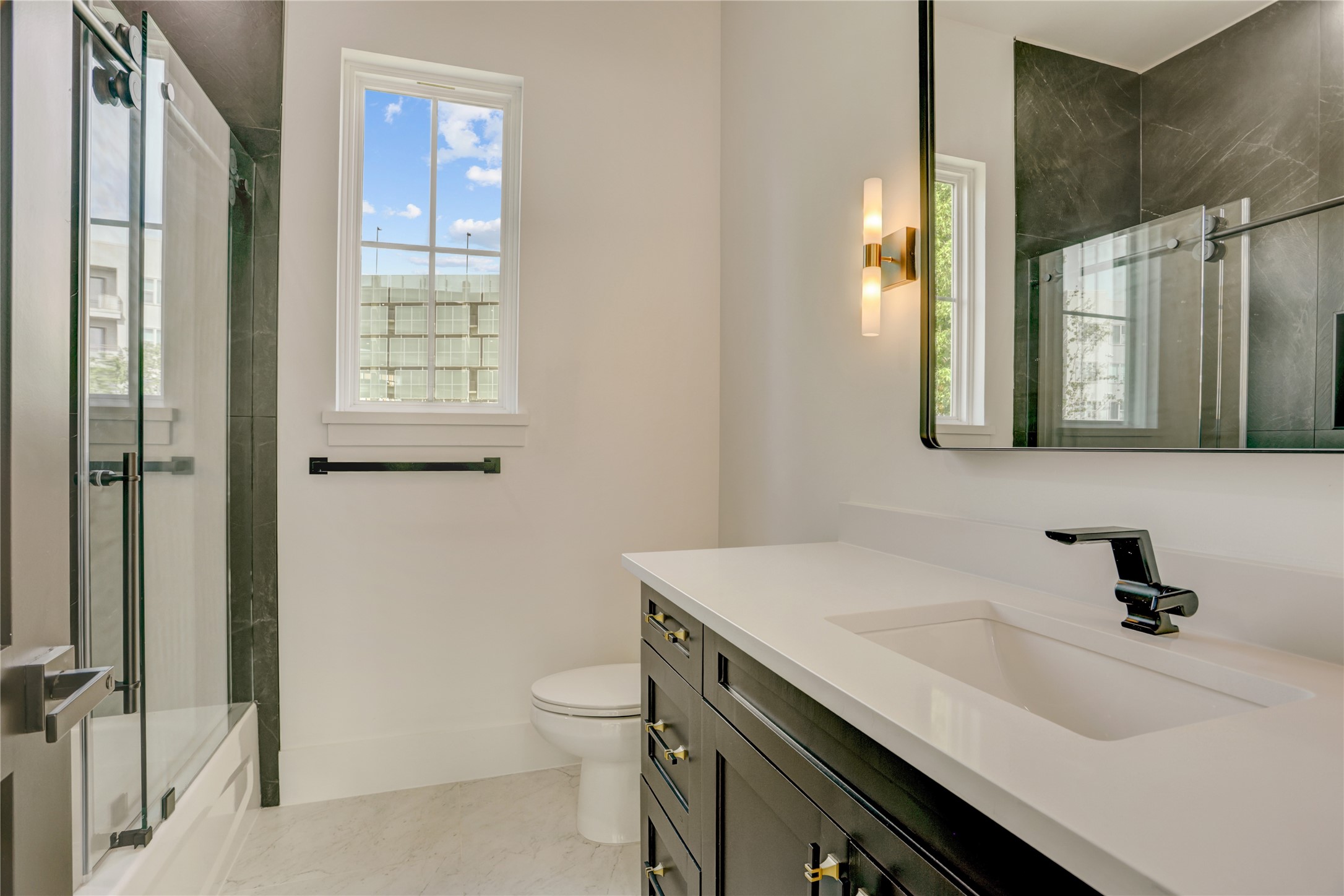 Ensuite bathroom for the third-floor guest suite.