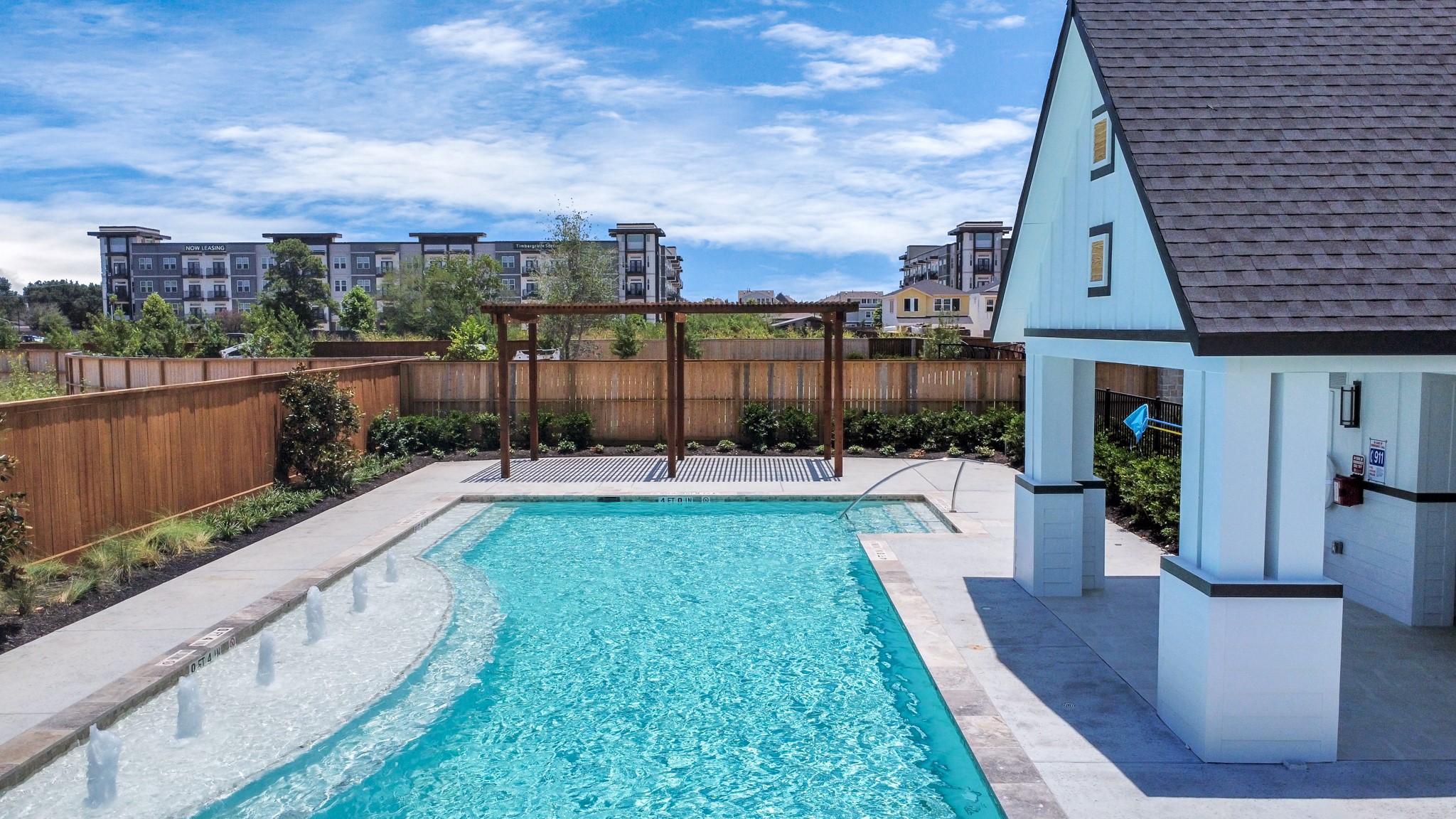 A Refreshing Resort-Style Pool Area, as well as a Quaint Dog Park.