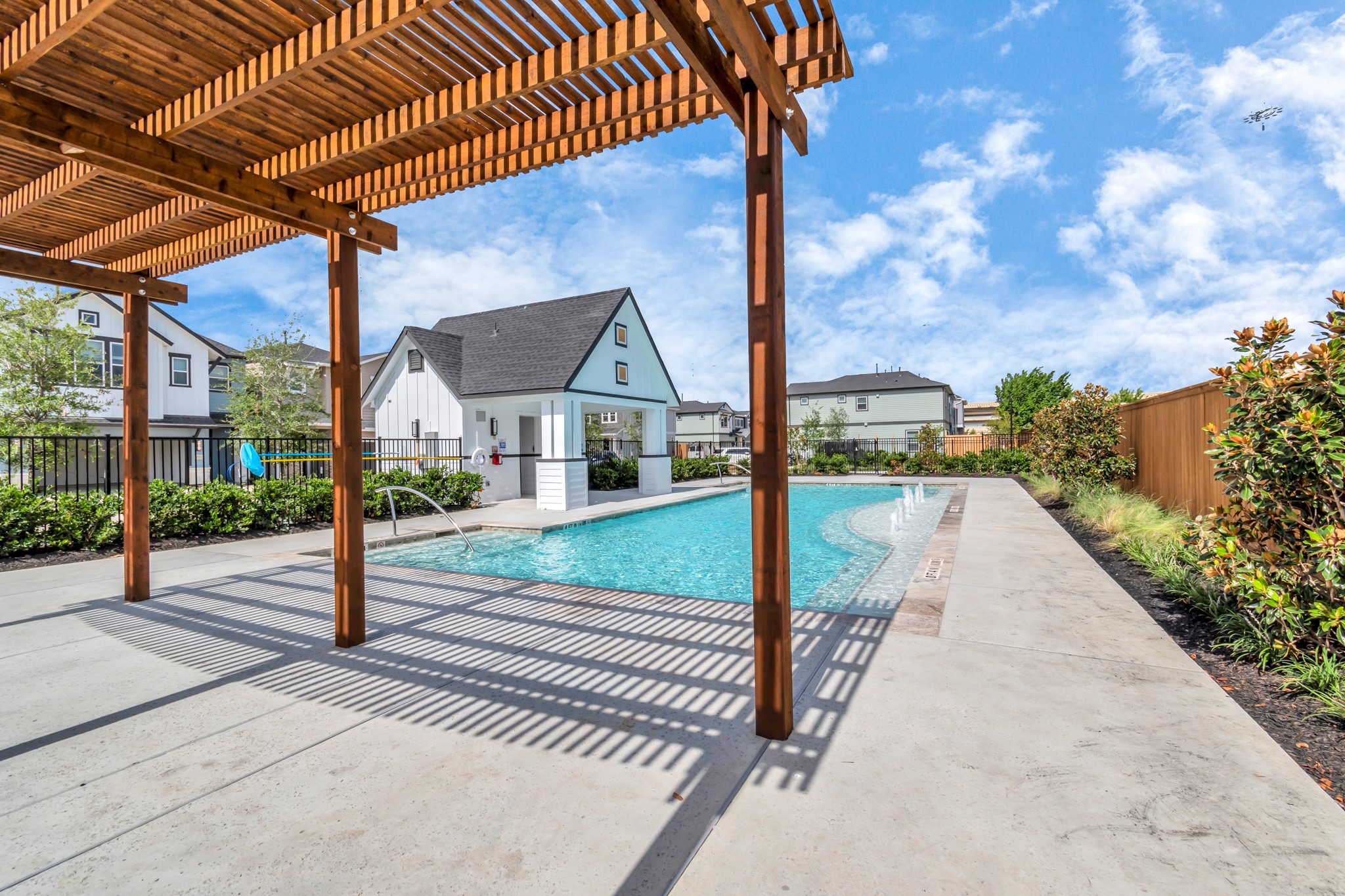 A Refreshing Resort-Style Pool Area, as well as a Quaint Dog Park.