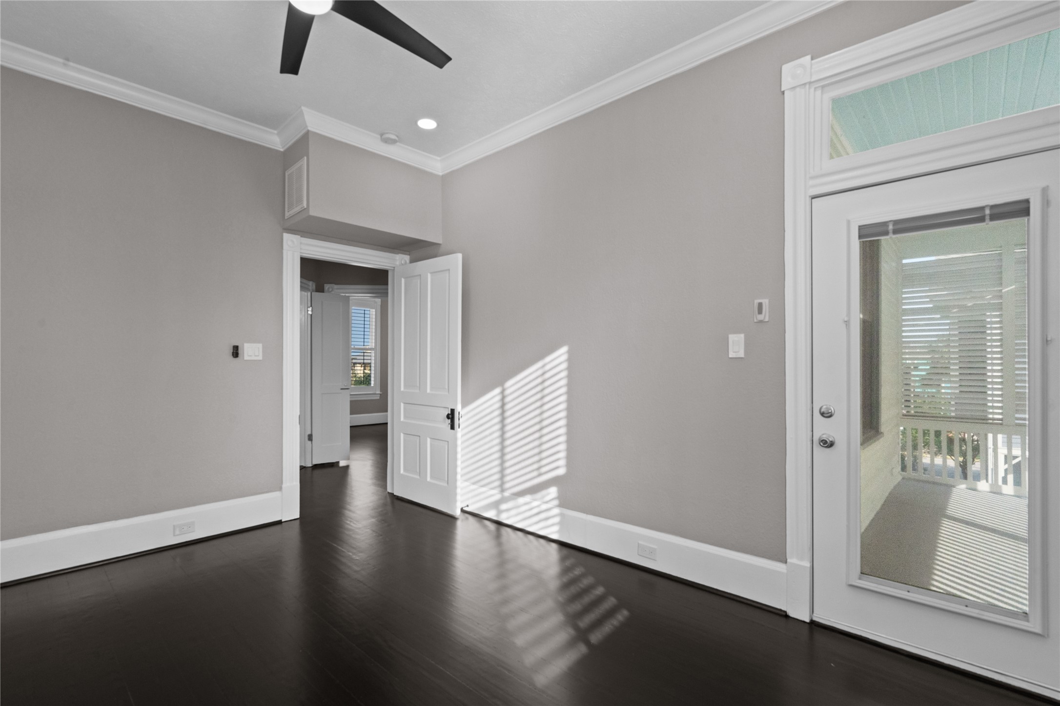 Bedroom with private balcony