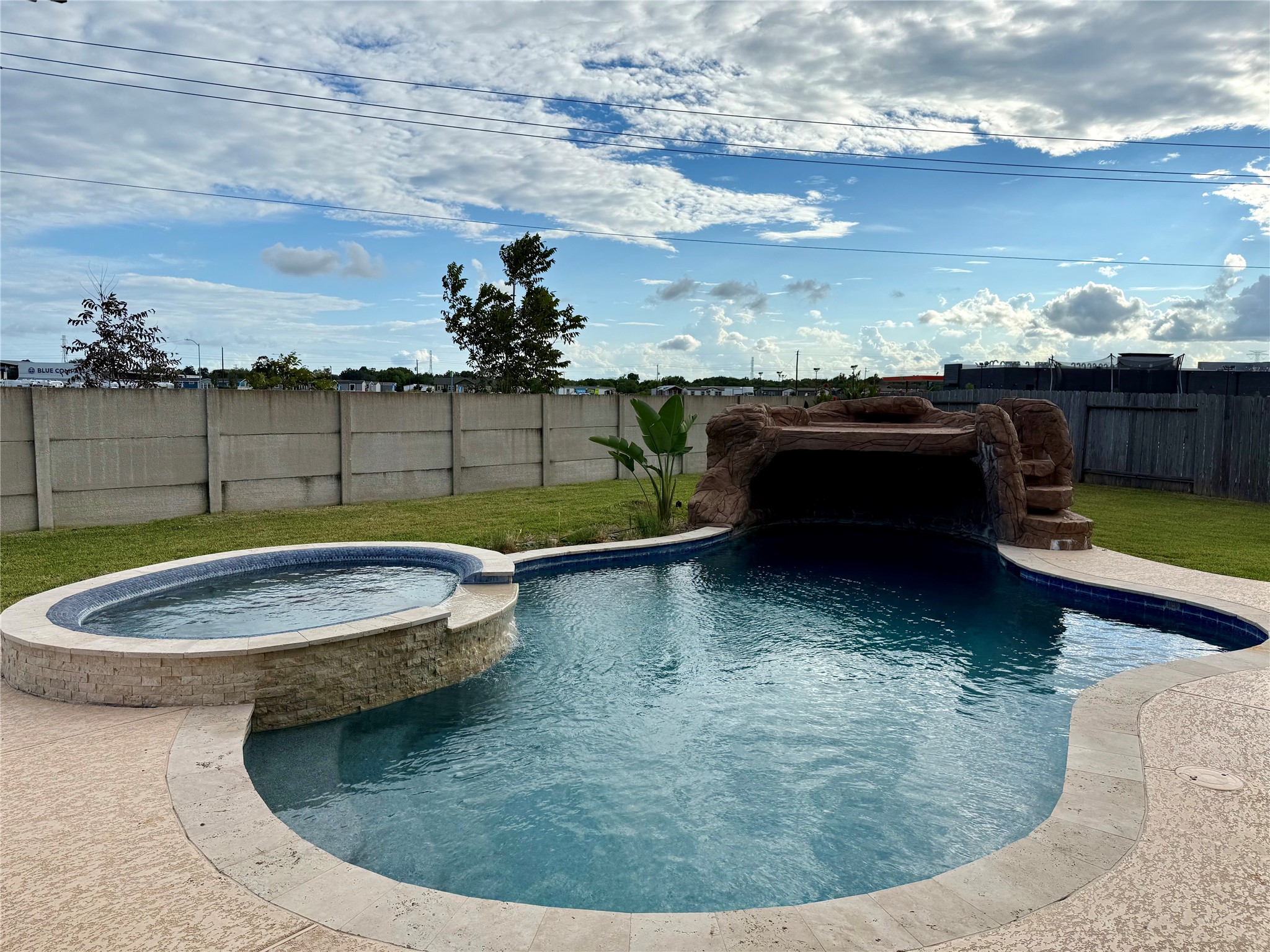 Relax in this pool and spa!