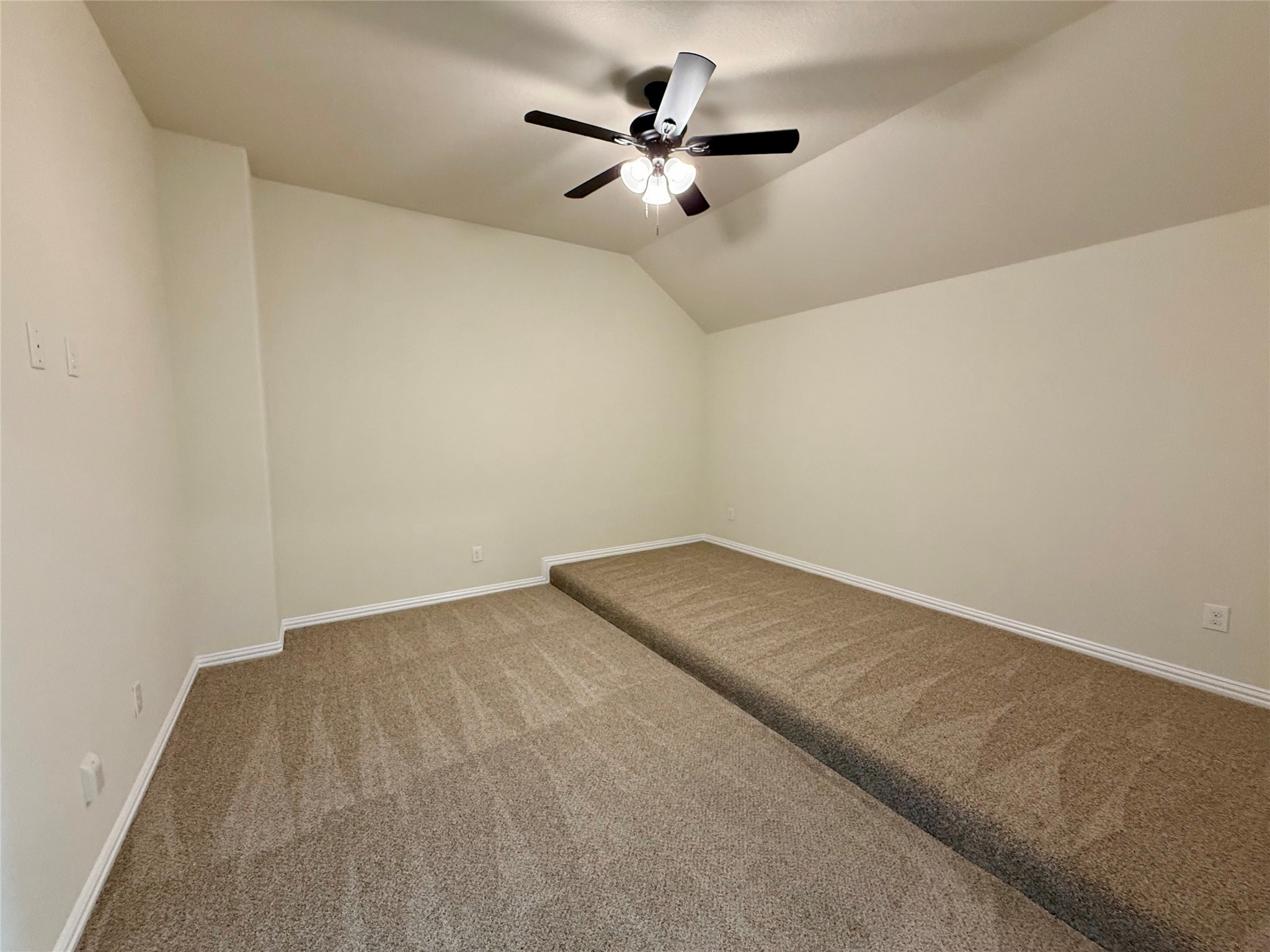 Media Room upstairs with double doors