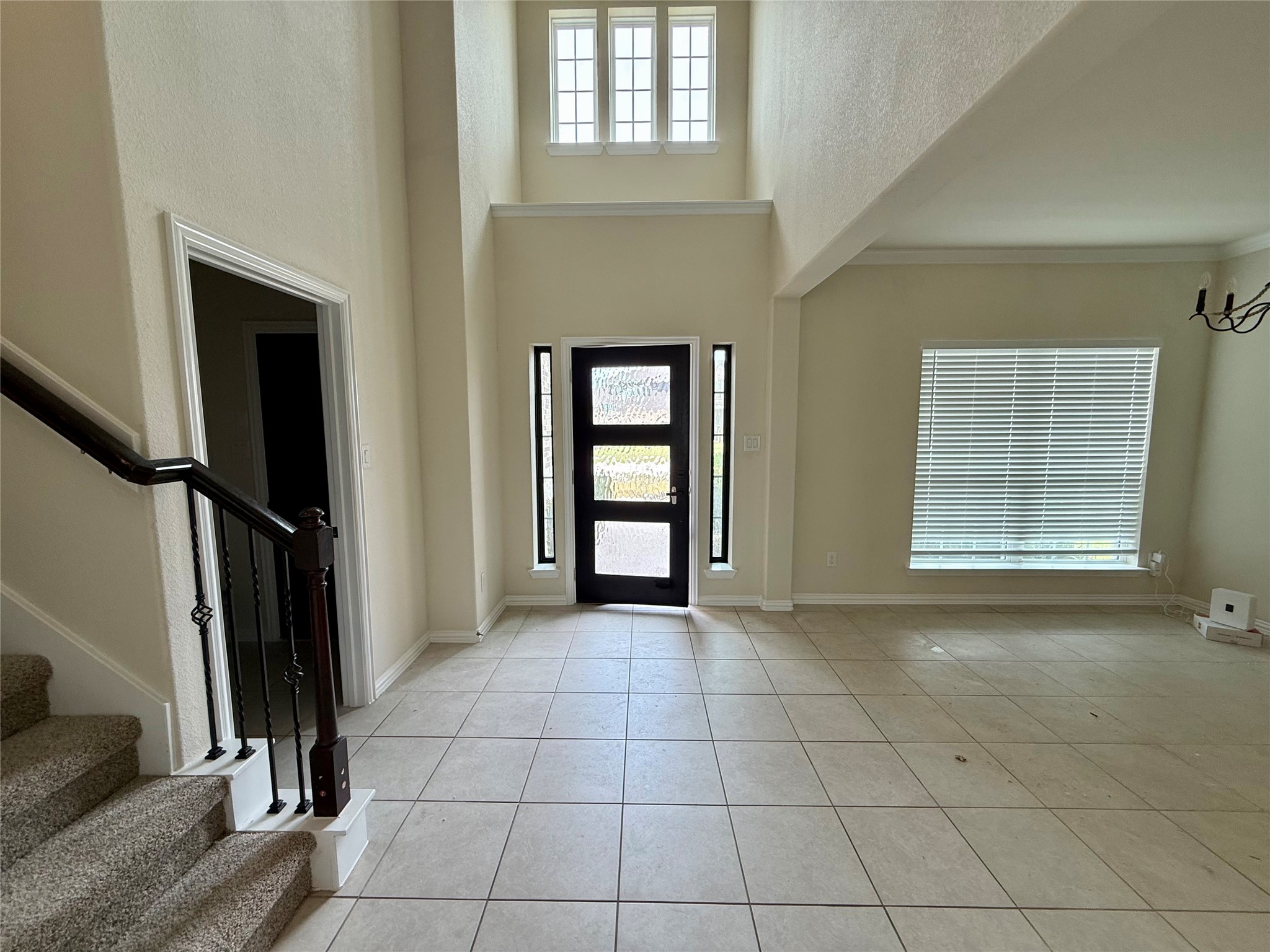 Entry hall and staircase. Entry hall and staircase.