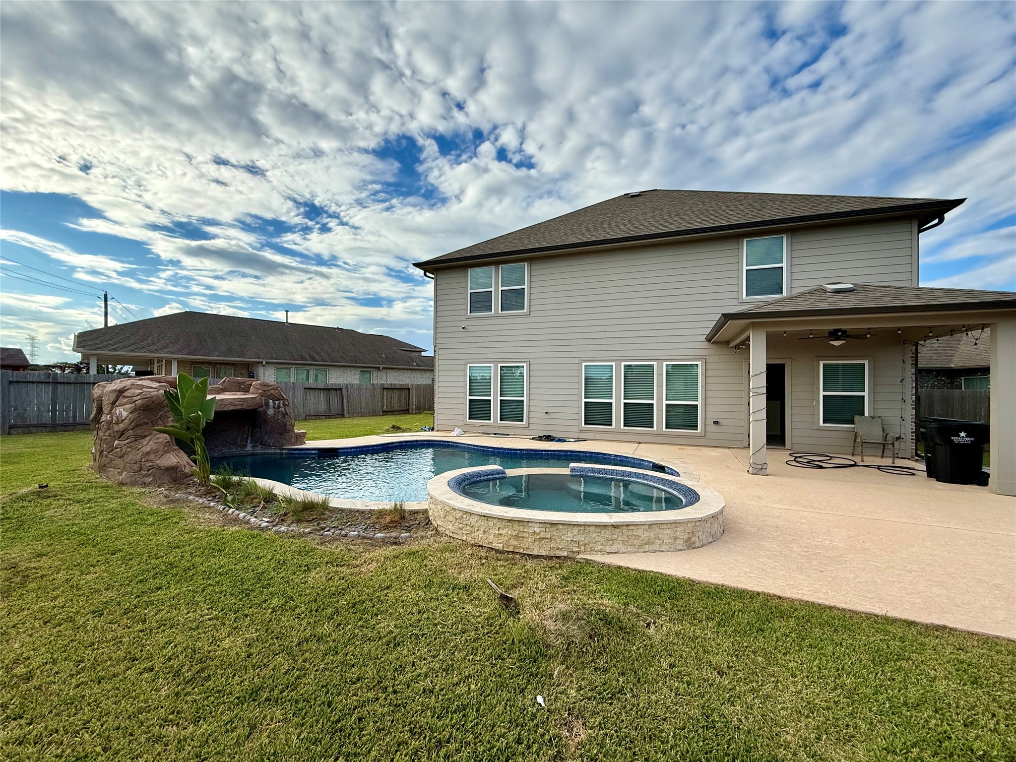 Plenty of room in this backyard. Plenty of room in this backyard.