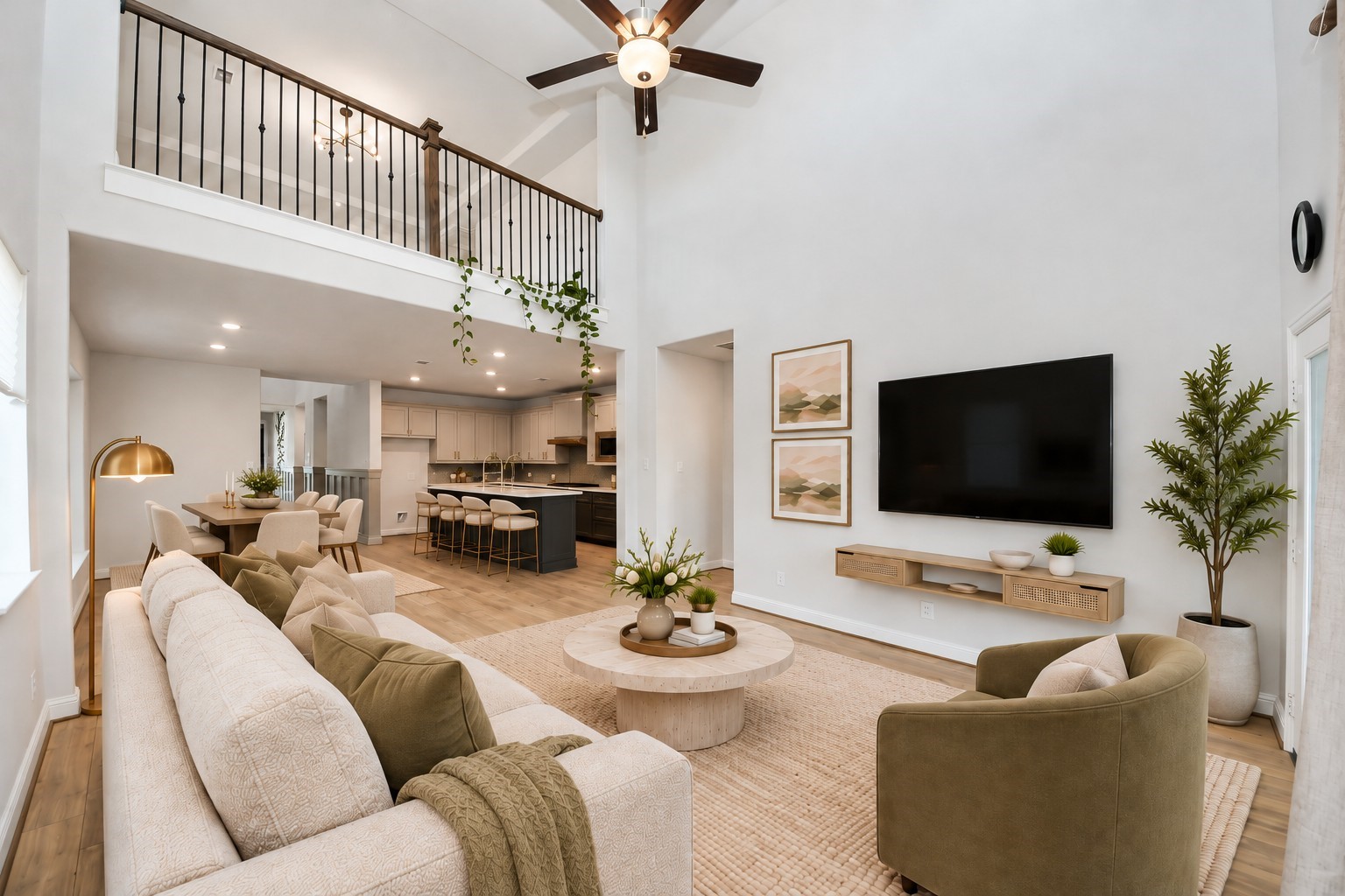 Open concept layout.**Virtually staged