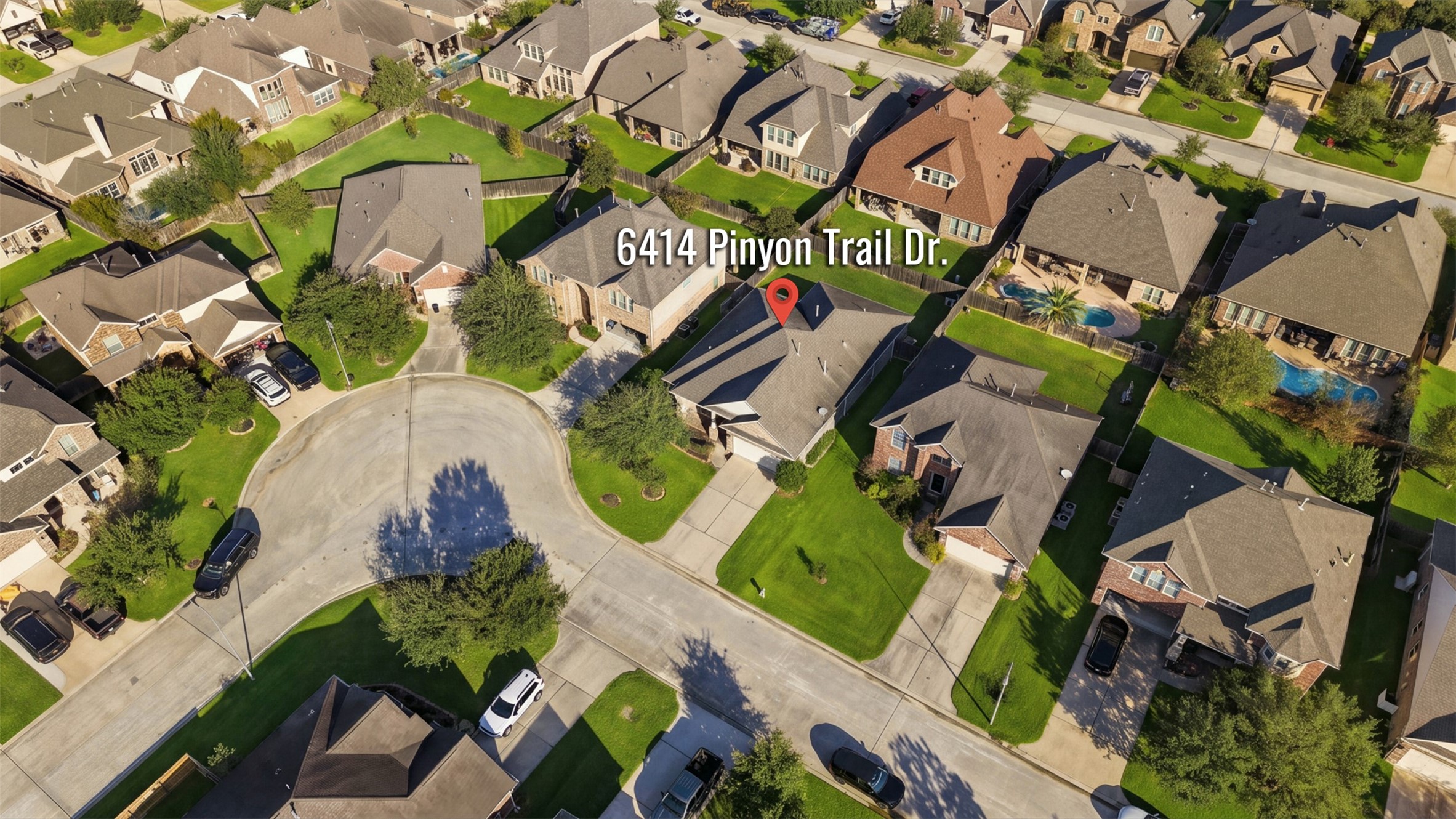 Lovely home situated in a serene cul-de-sac, surrounded by well-maintained lawns and neighboring houses, offering a peaceful and family-friendly environment.