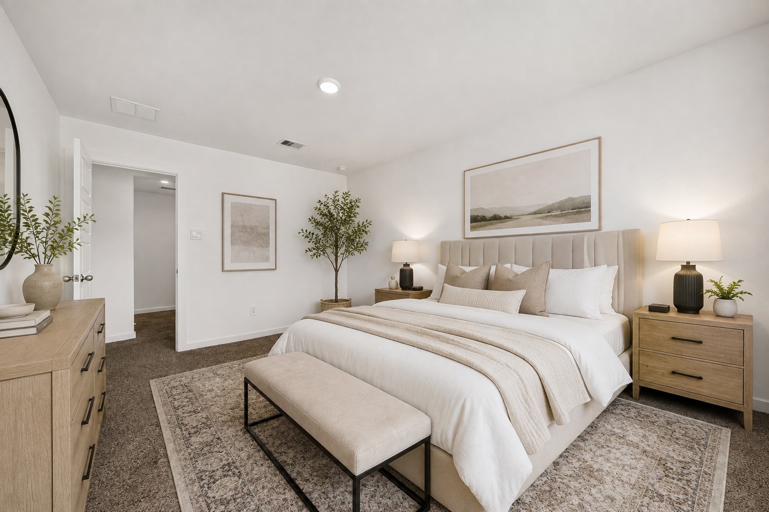 Primary Bedroom  Image Virtually Staged