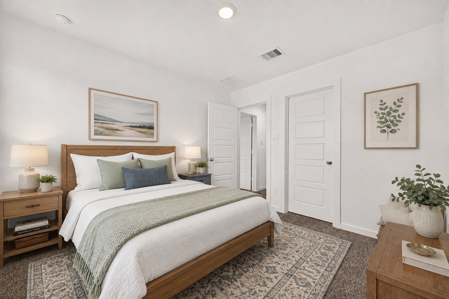 Secondary Bedroom One - Image Virtuallt staged