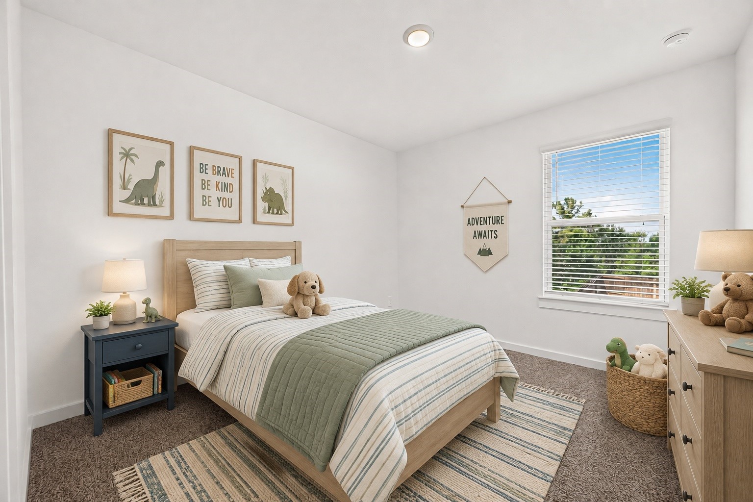 Secondary Bedroom Three - Image Virtually staged