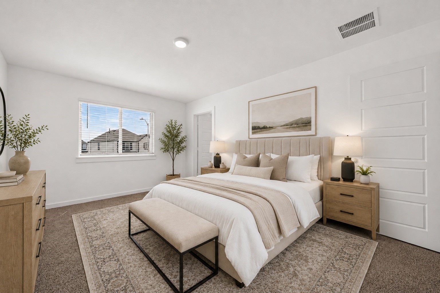 Primary Bedroom  Image Virtually Staged