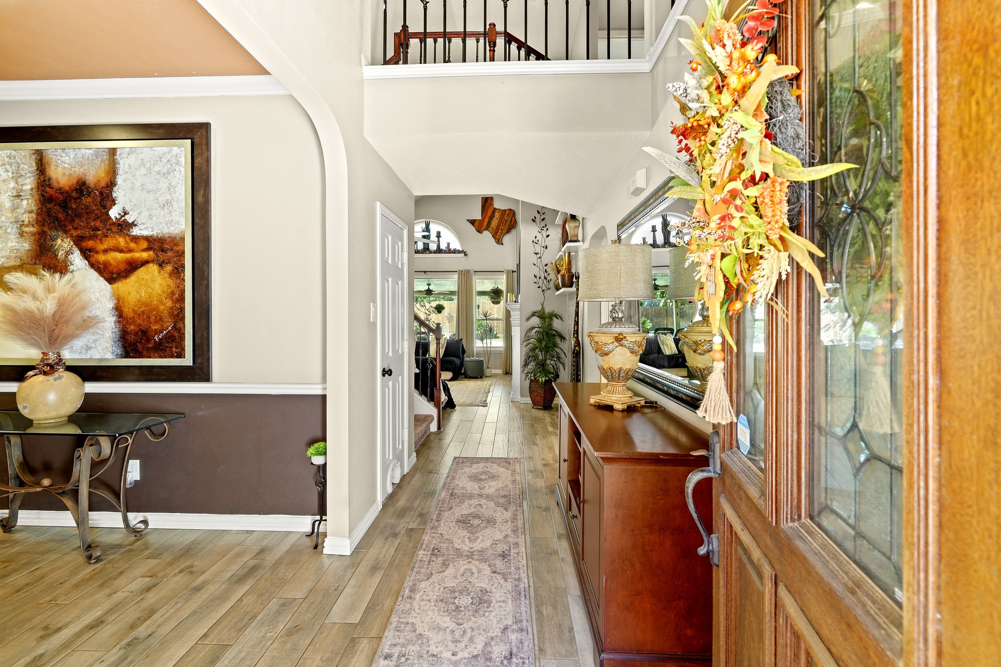 Gracious entry with an open, airy feel.