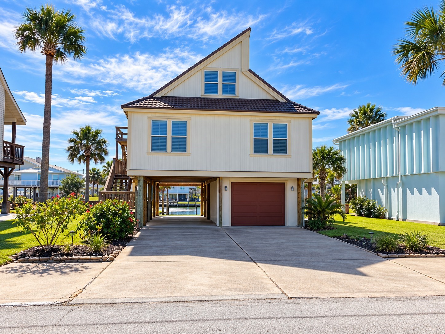 One car garage plus additional parking
