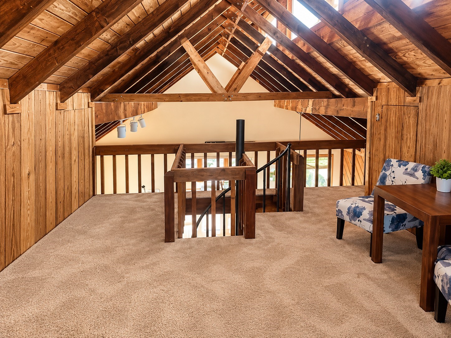 Loft (picture used AI to remove personal items and to show potential)