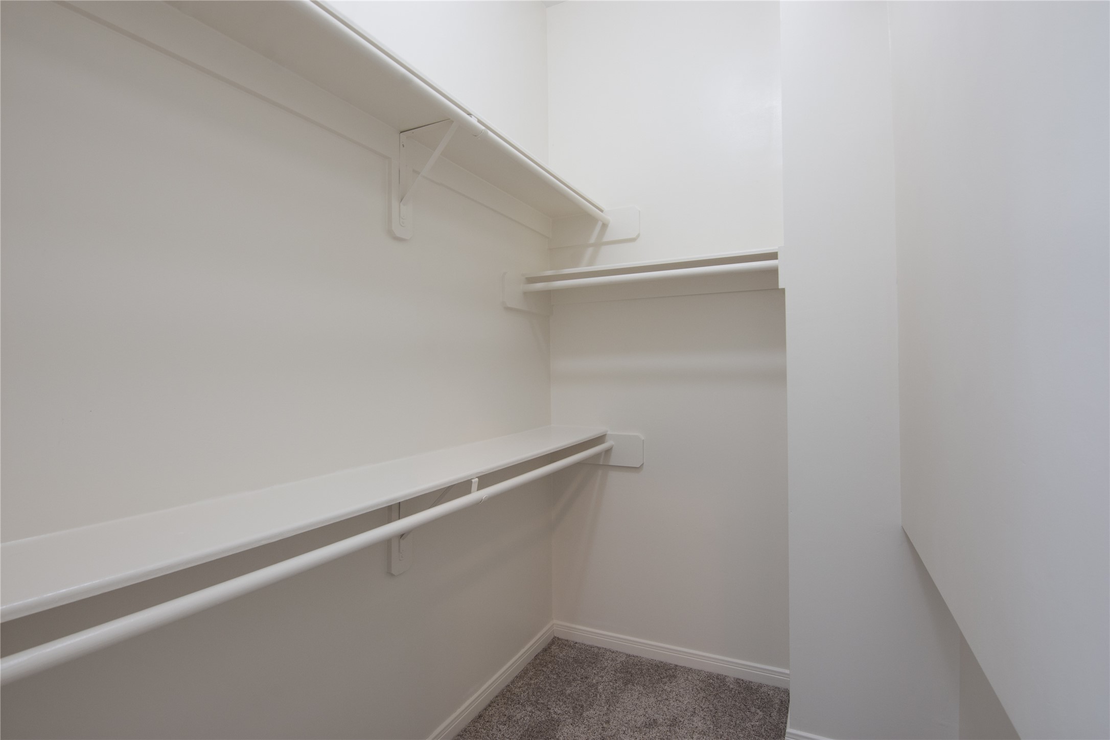 Large walk-in closet in secondary bedroom