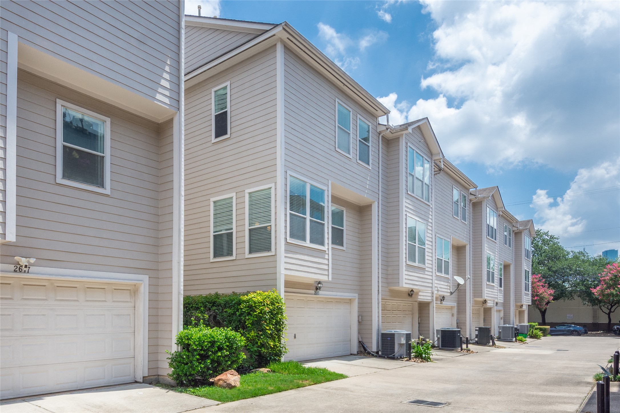 Rear of townhome