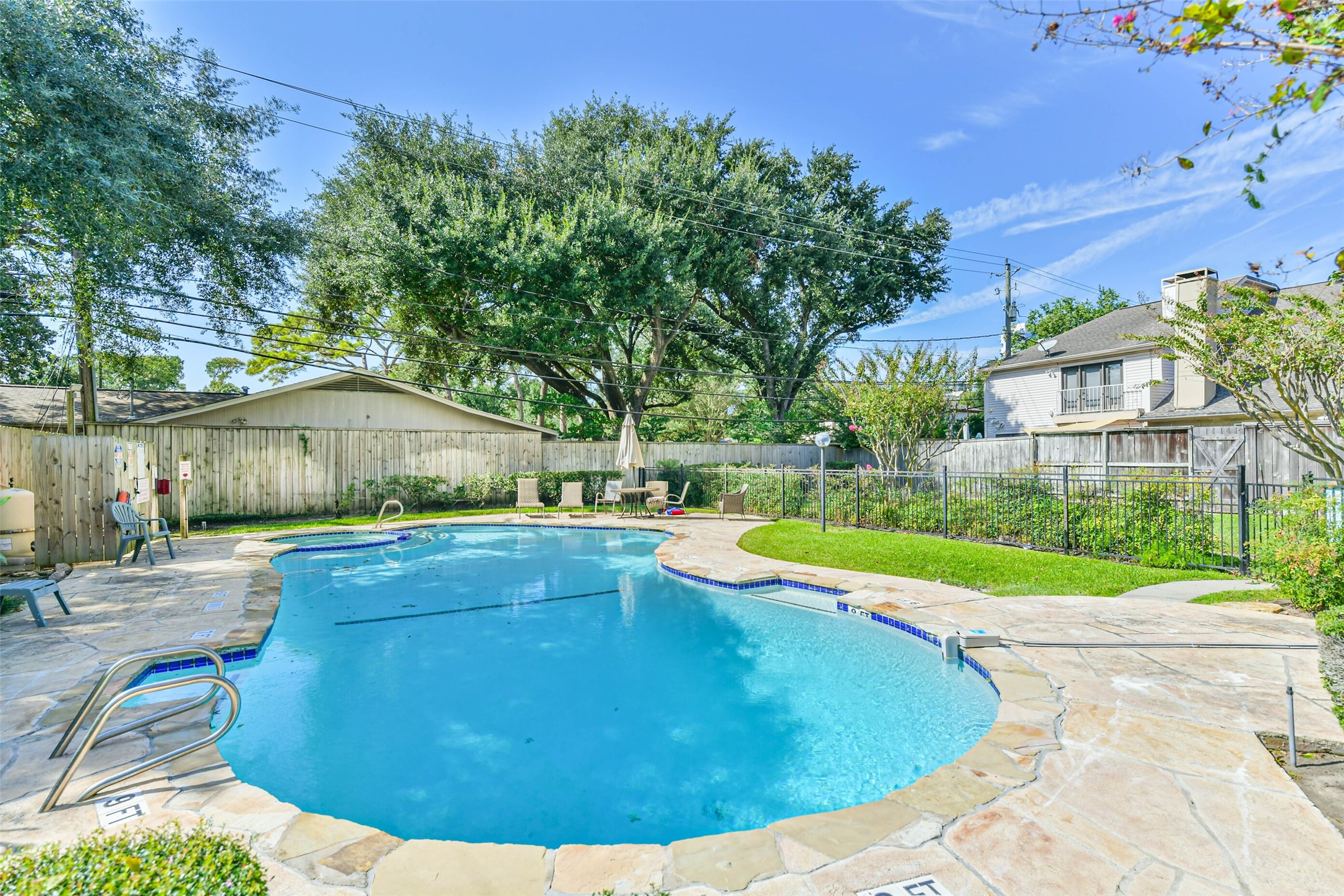 The community pool is perfect to cool off in during Houston's HOT summers!