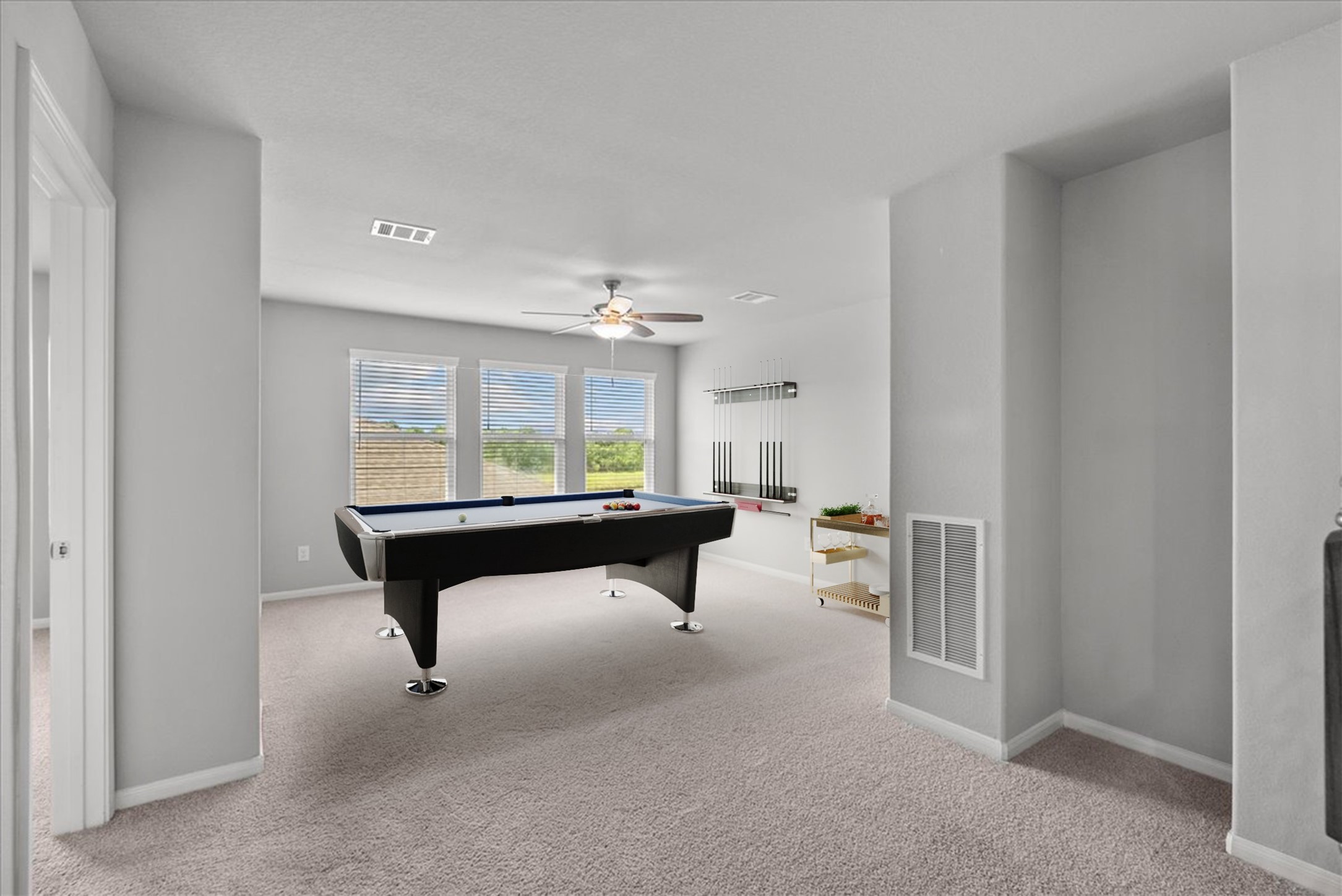Upstairs gameroom