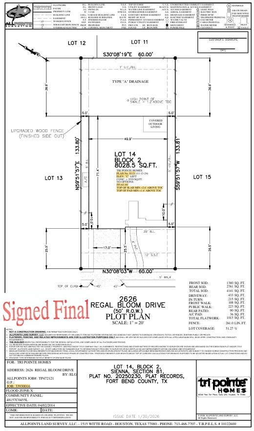 2626 Regal Bloom Drive, Missouri City, TX 77459