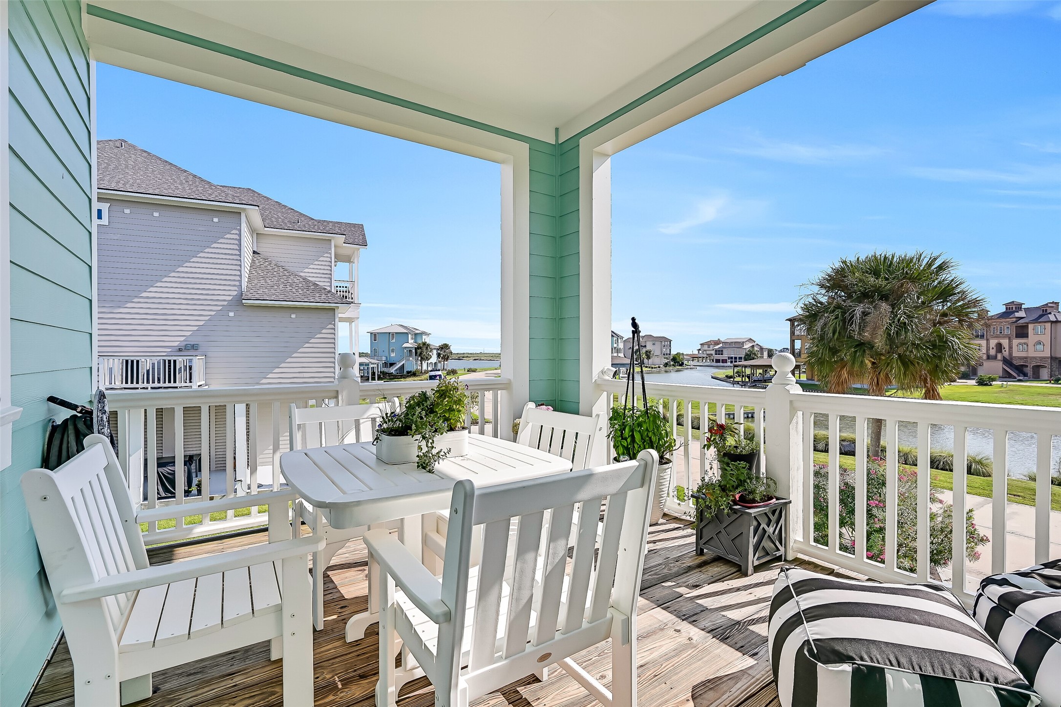 From the covered lower patio to the third floor balcony, 12 Fleming was built for outdoor entertaining at every level. Five connecting decks mean there is always a perfect spot  morning coffee up top, afternoon shade on the main level, and evening cocktails dockside while the fish jump below. Every surface was freshly sealed in 2026 and built to handle the Gulf Coast elements beautifully.