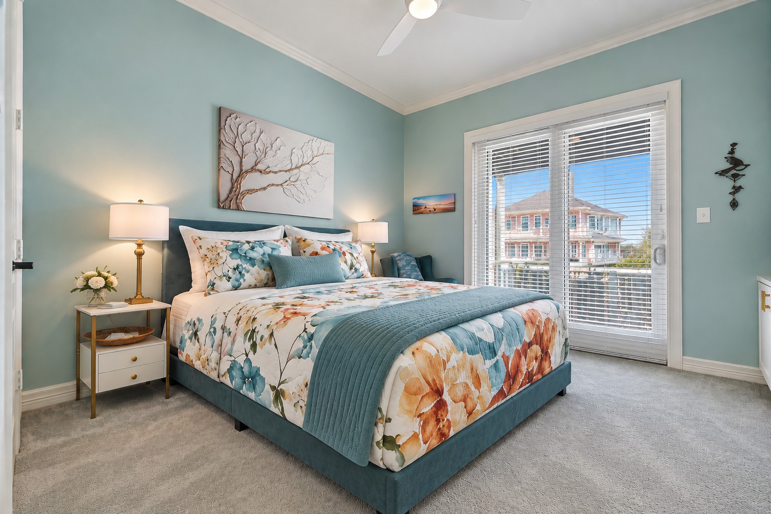 The main level guest room offers privacy, comfort, and its own private balcony overlooking the water  a detail your guests will not stop talking about. Custom built-ins provide additional storage and display space, and every finish in the room is new as part of the full 2025 luxury rebuild. Comfortable enough to make guests want to stay longer than planned.