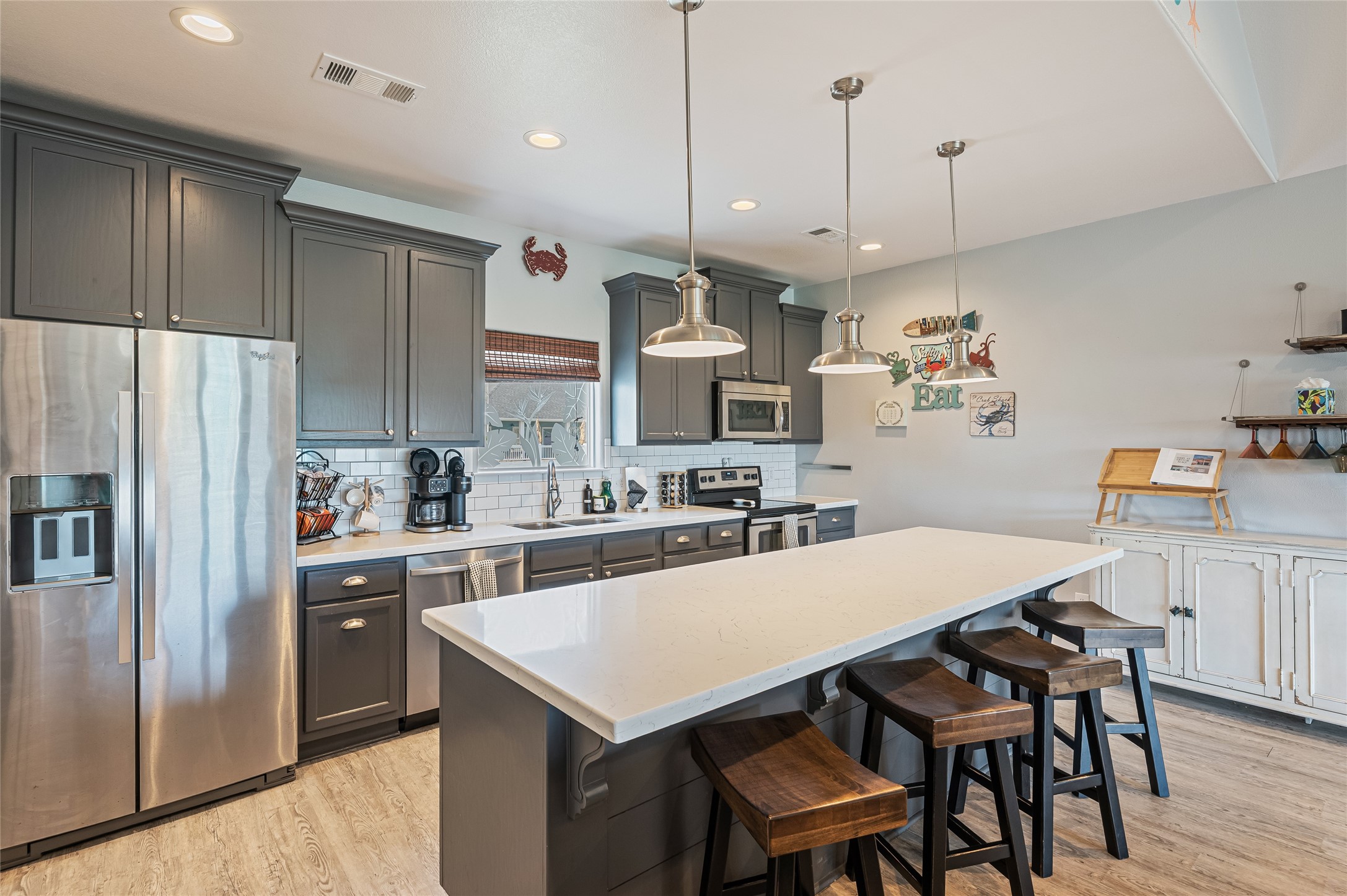 Tastefully decorated kitchen