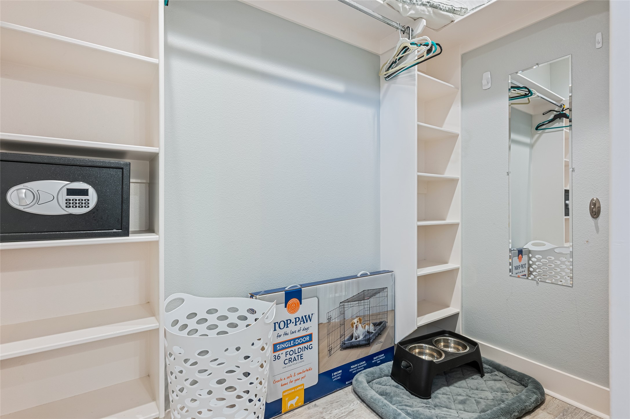 Large master closet
