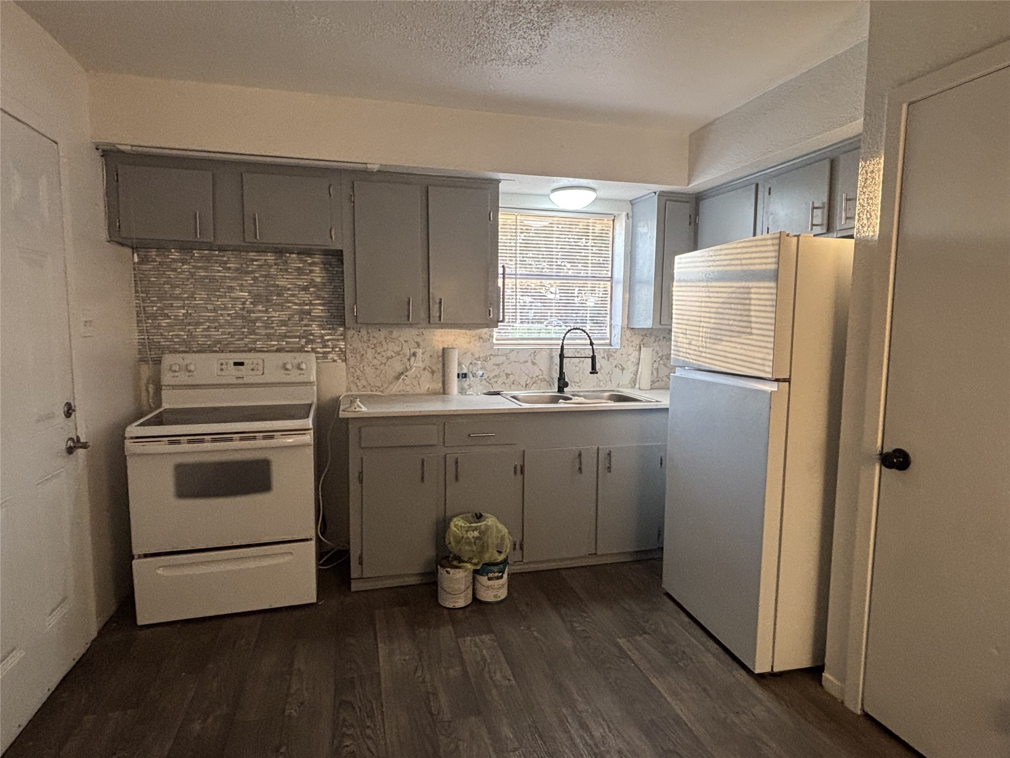 Kitchen with electric stove