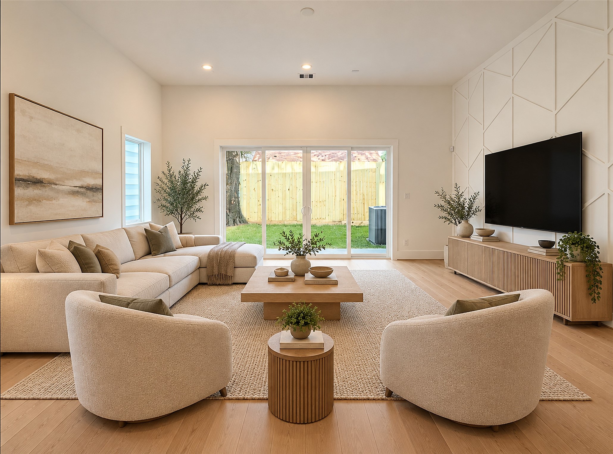 Multiple options of furnitue and decoration placement for this oversized living area! Multiple options of furnitue and decoration placement for this oversized living area!