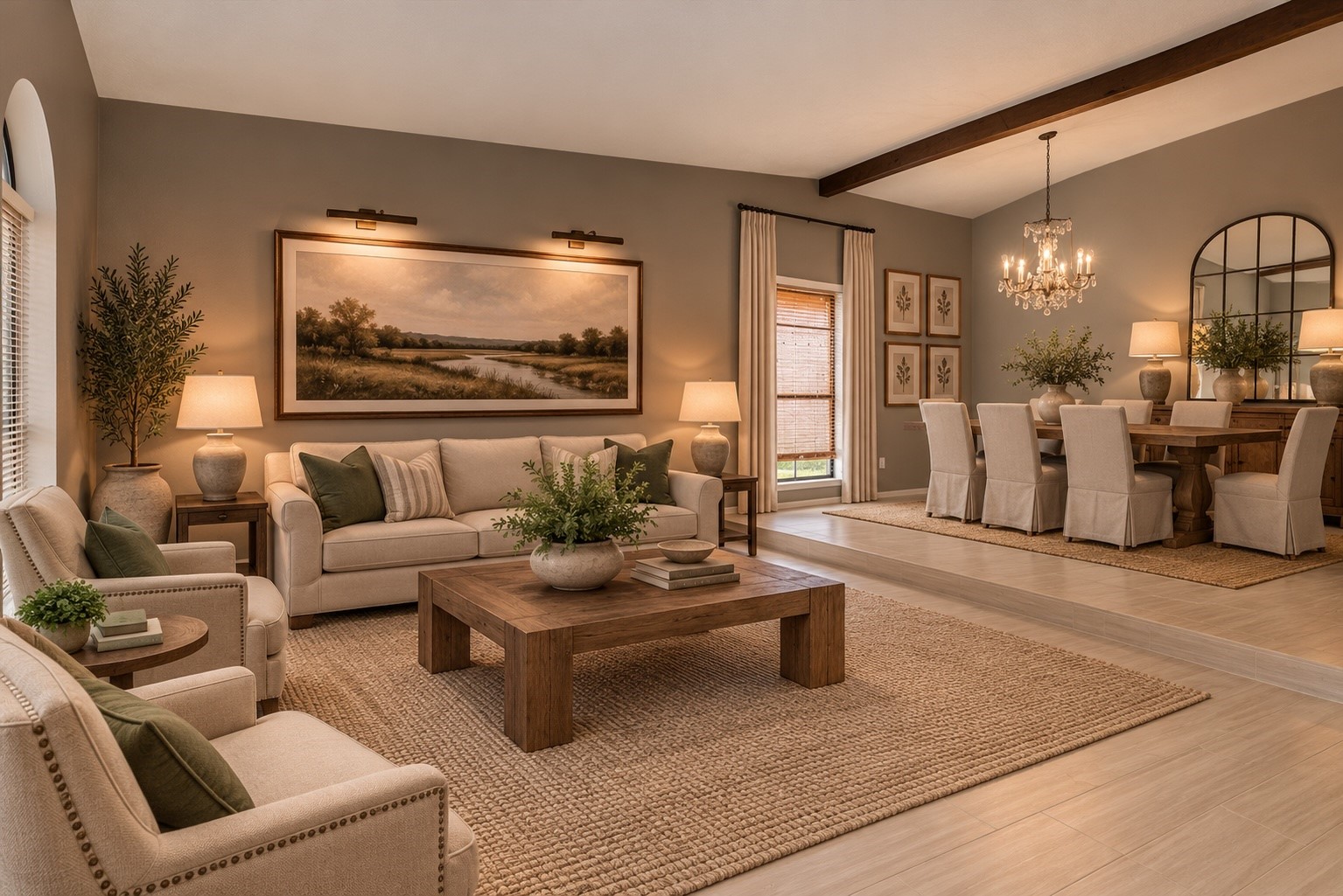 Virtually Staged Living Room