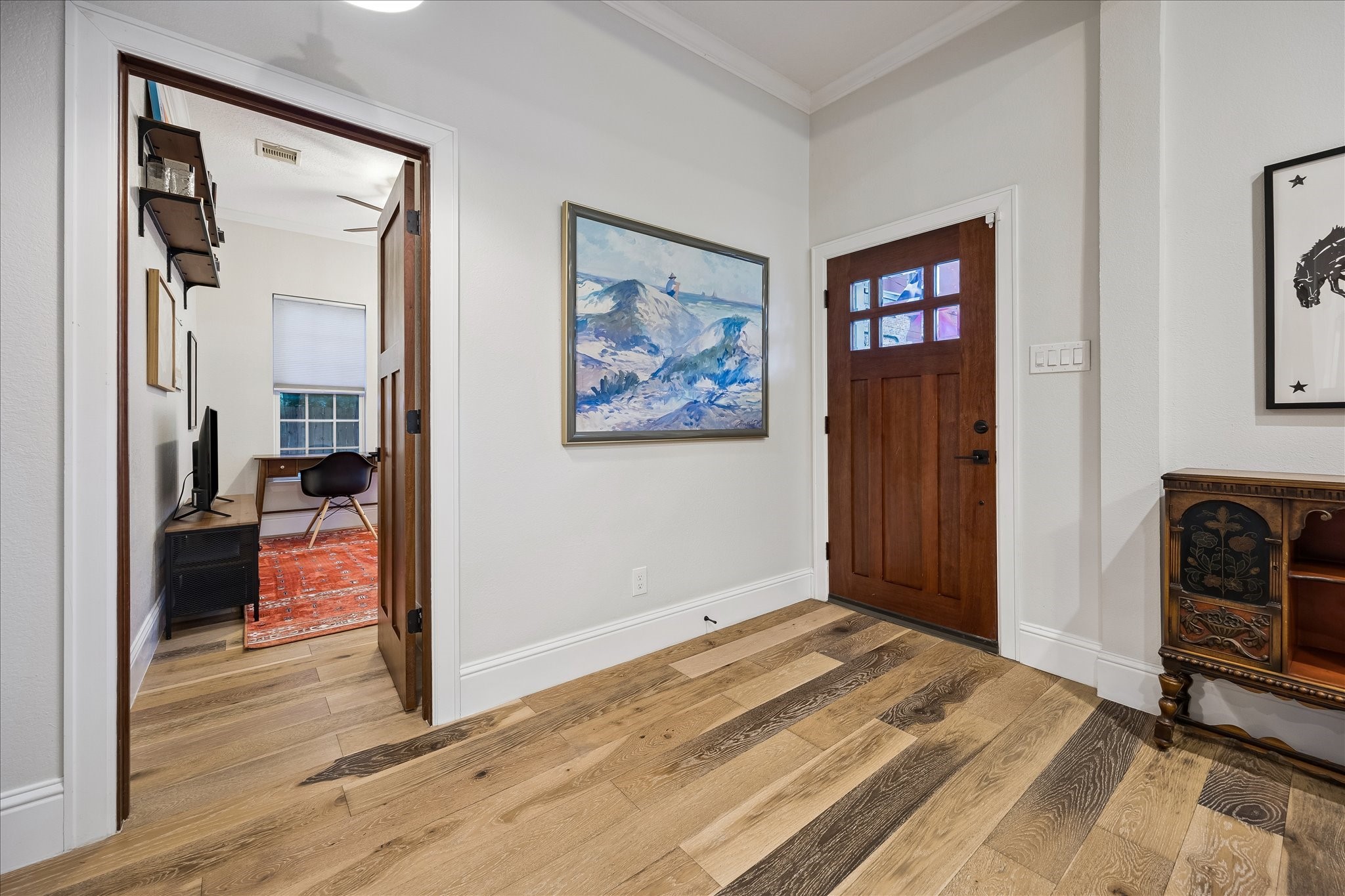 First bedroom just off the entryway
