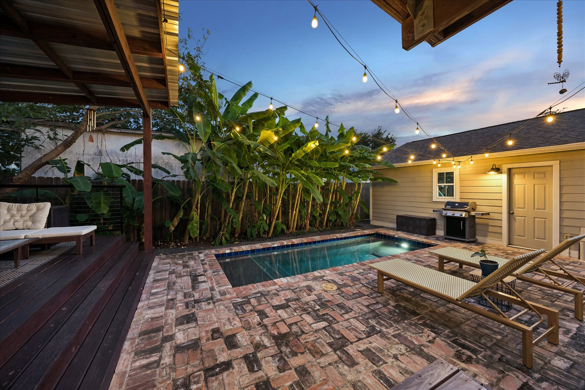 Backyard + deck