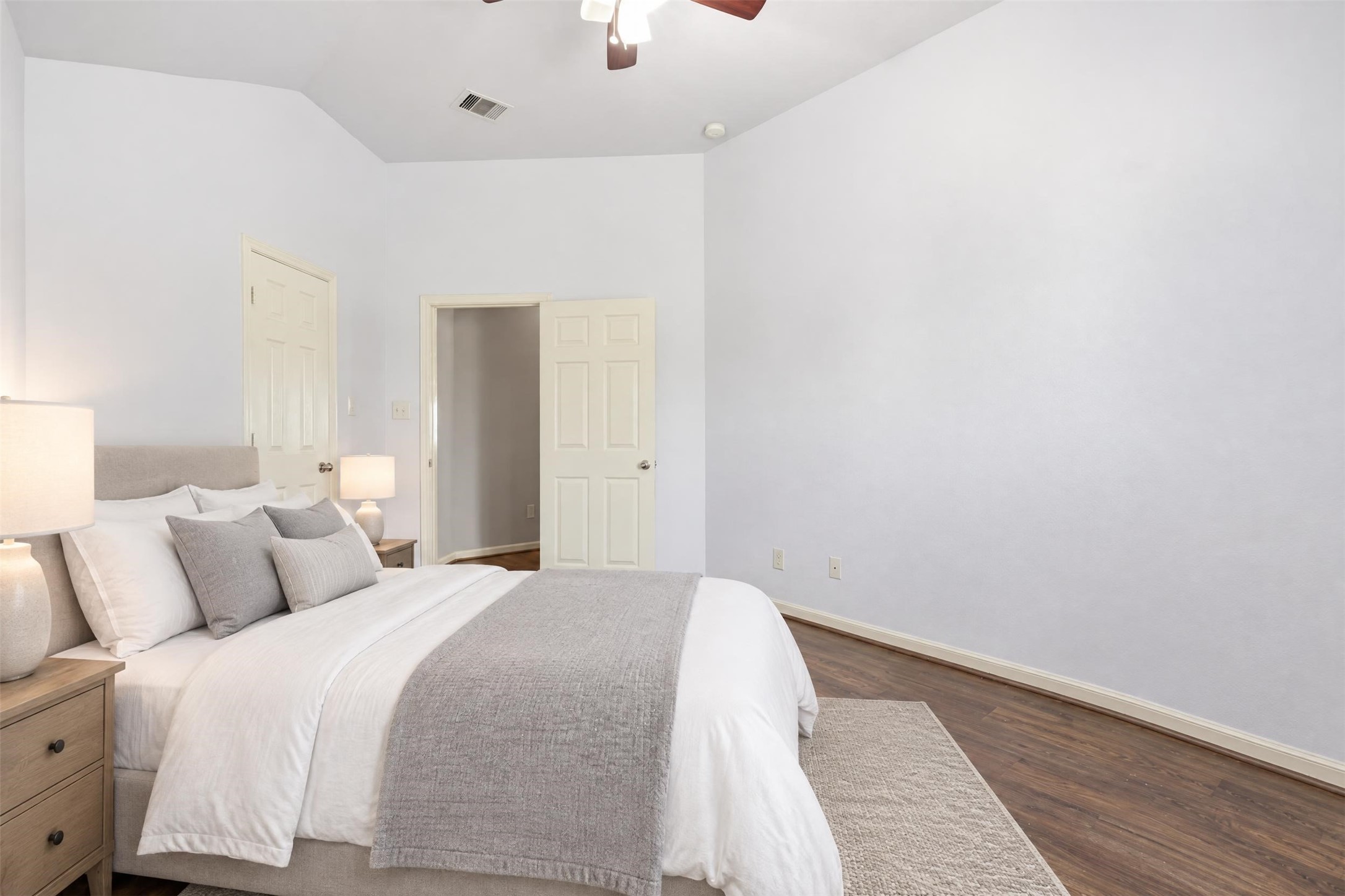 Virtually staged. Bright and versatile, this bedroom adapts easily as your needs change.