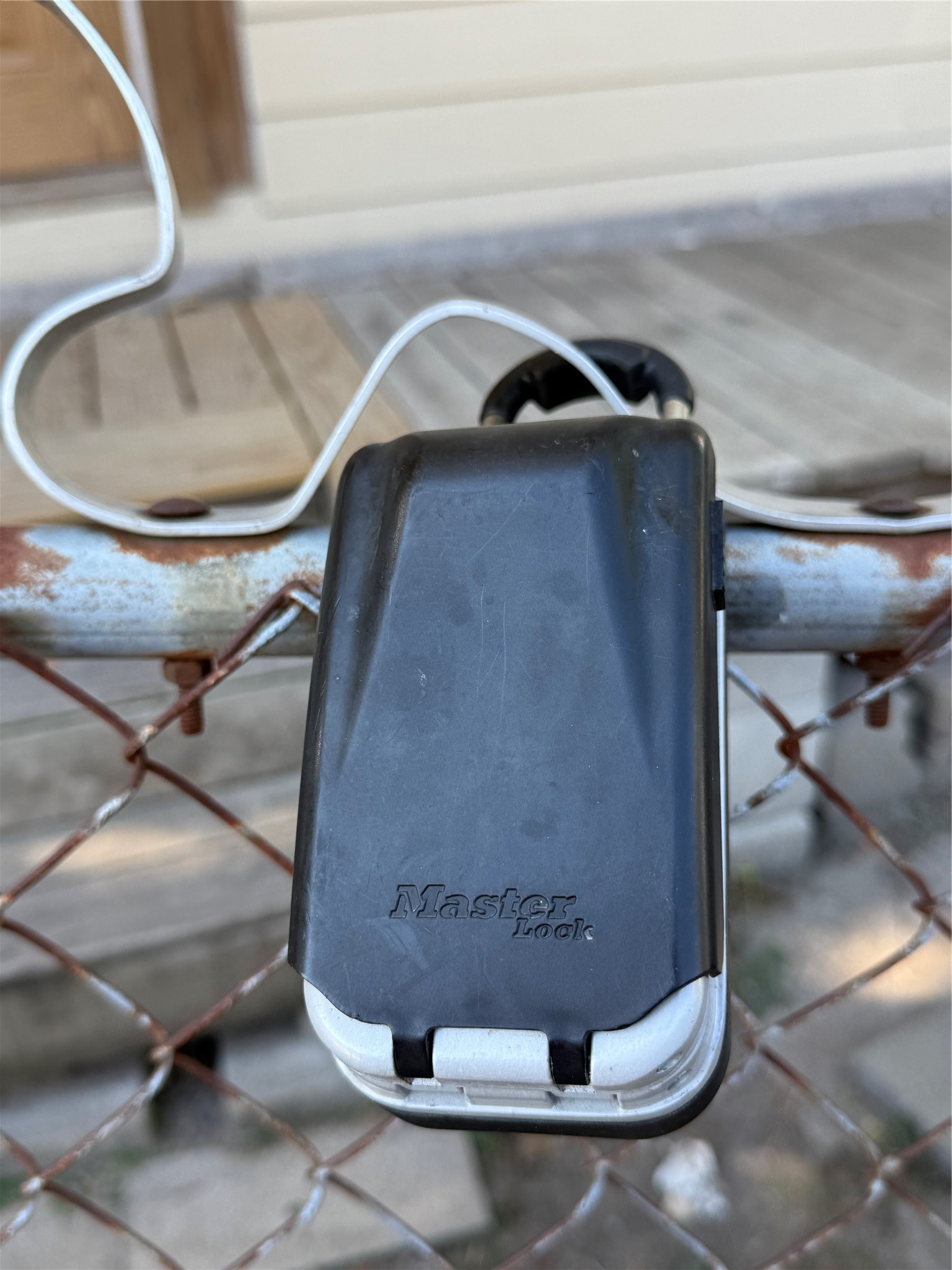 Front gate lock box