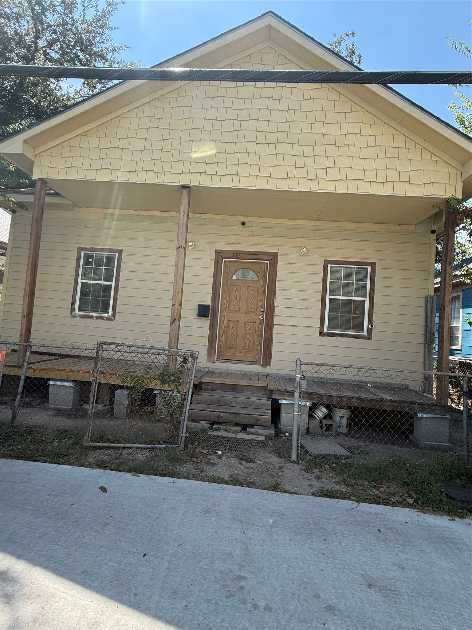 Front  view  of the house