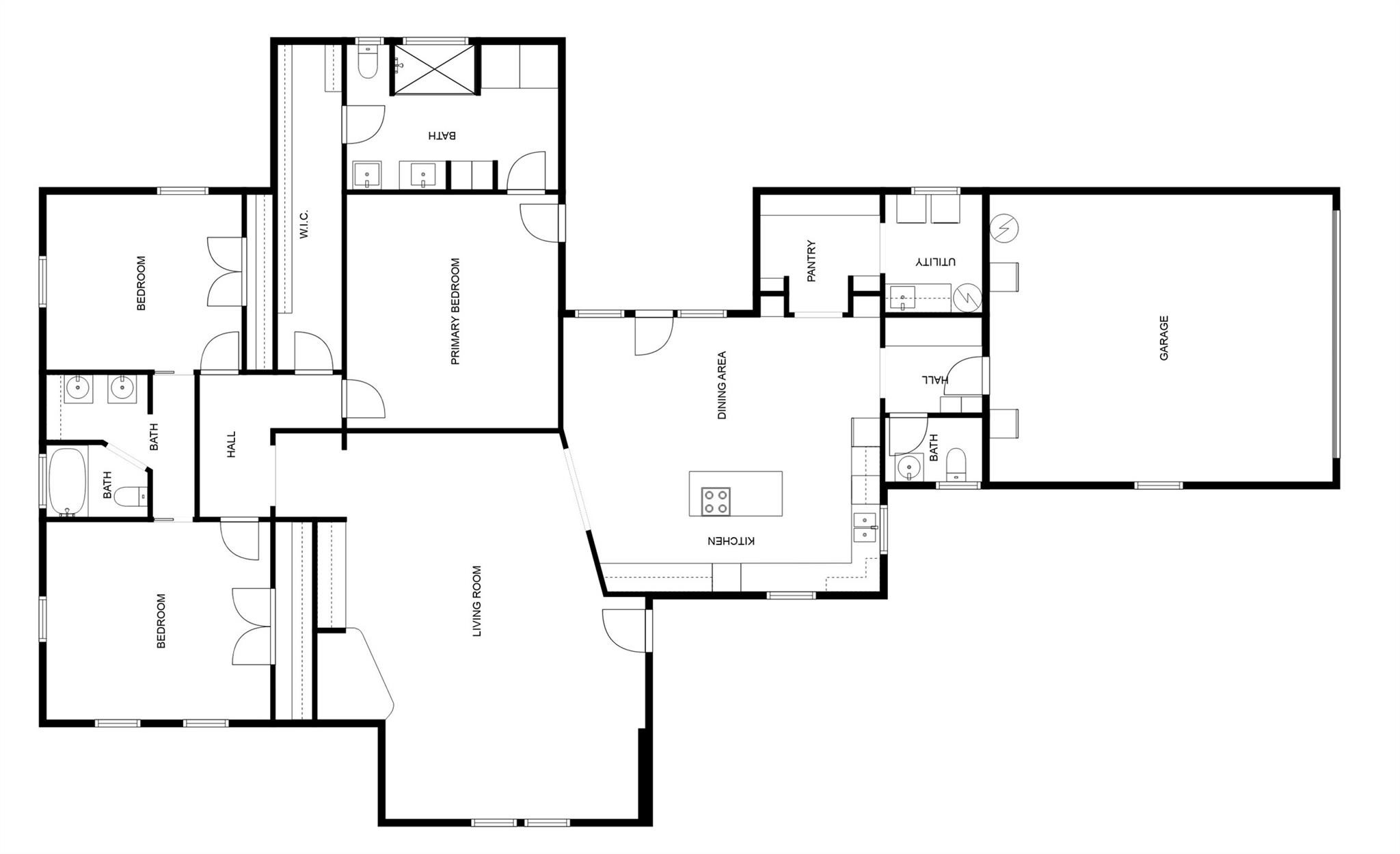 Primary house floorplan