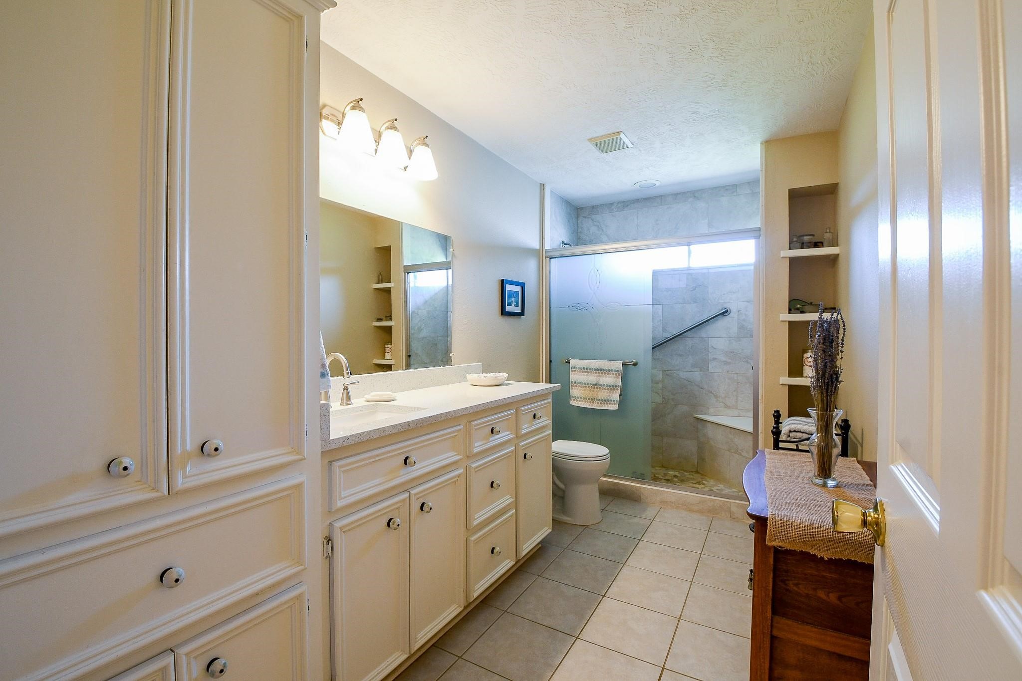 Newly remodeled bathroom in the secondary house